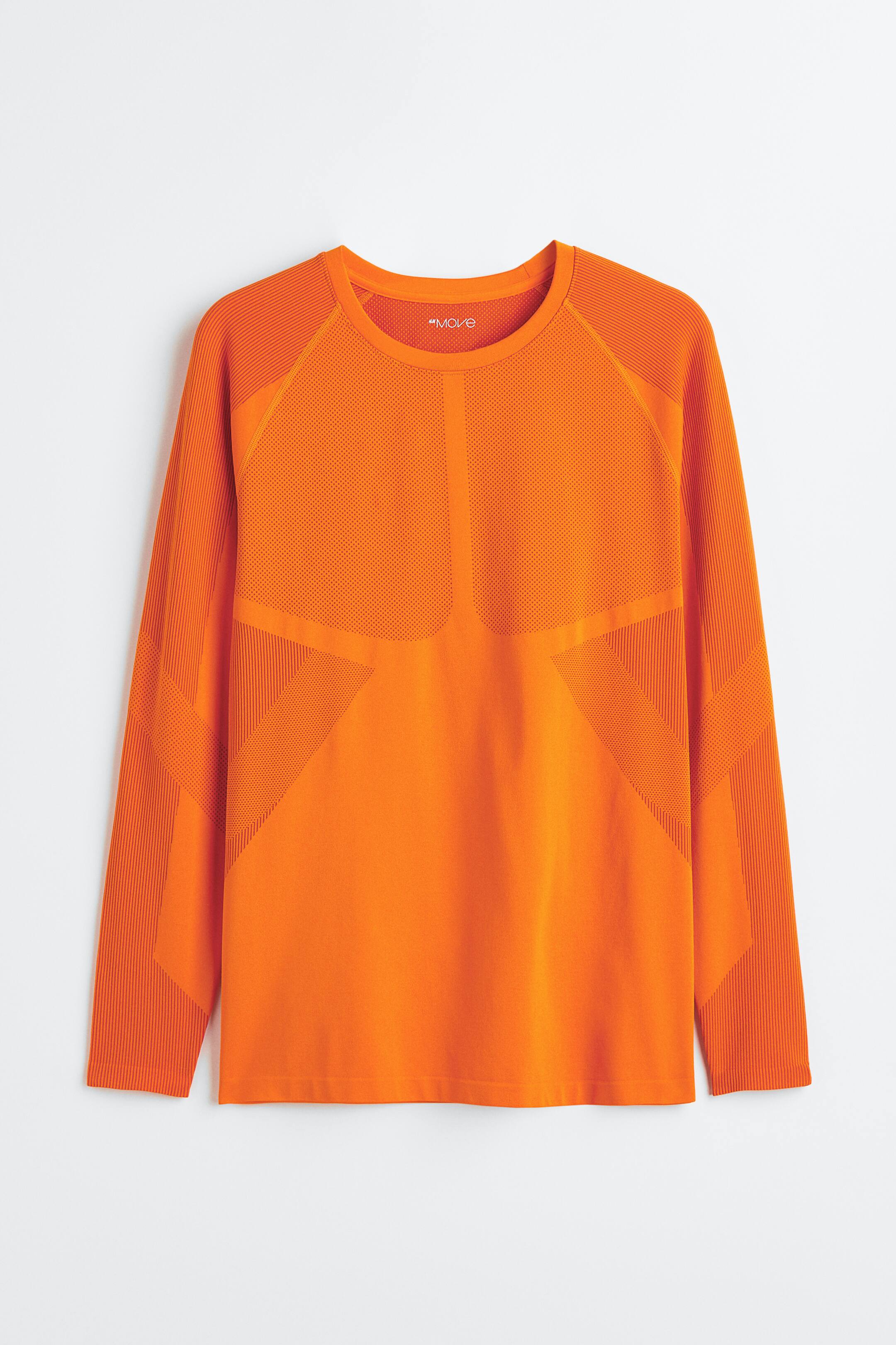 View larger image: DryMove™ Seamless Sports top - Orange - Men | H&M 1