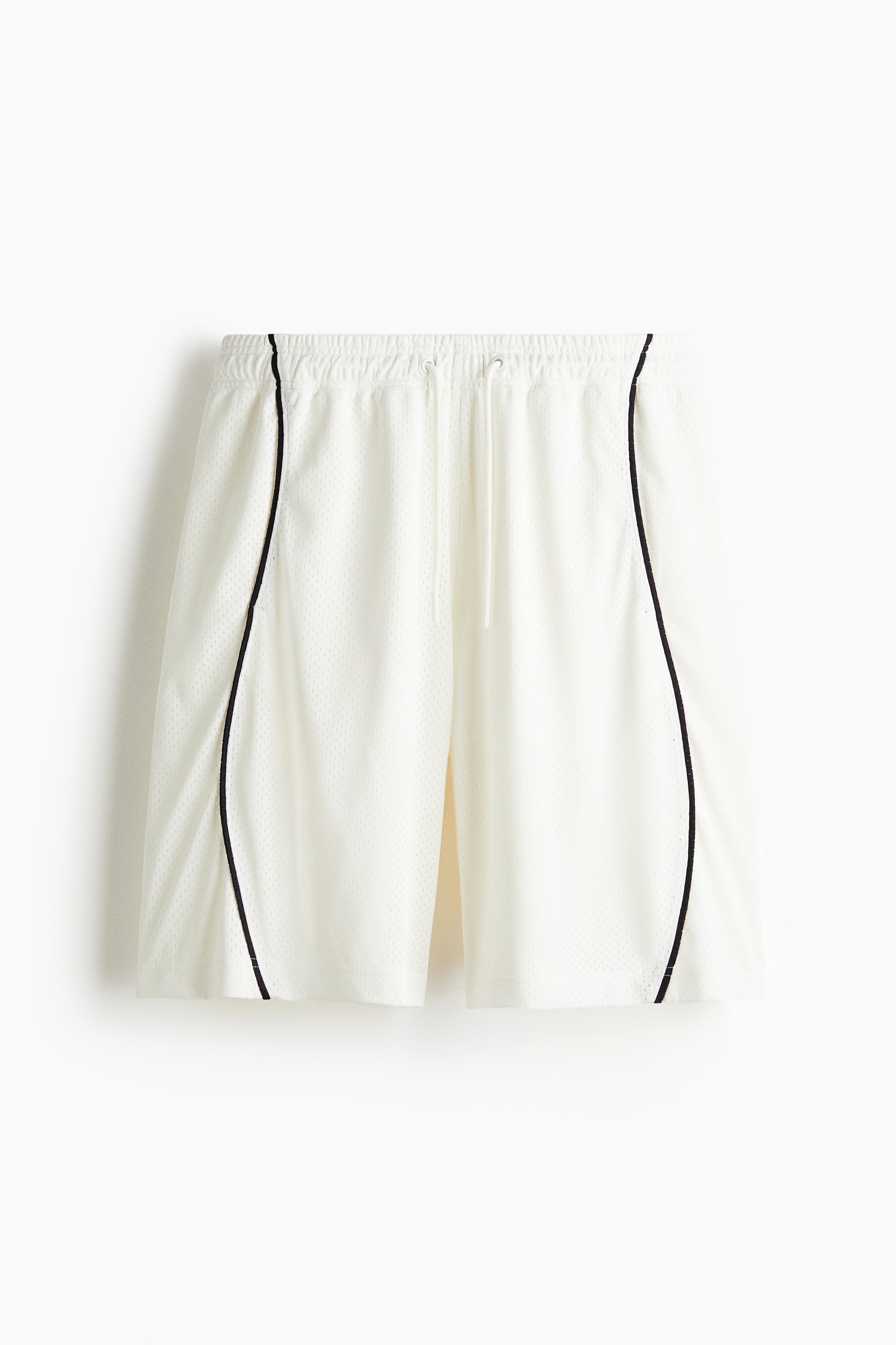 Relaxed Fit Mesh shorts - White/Black