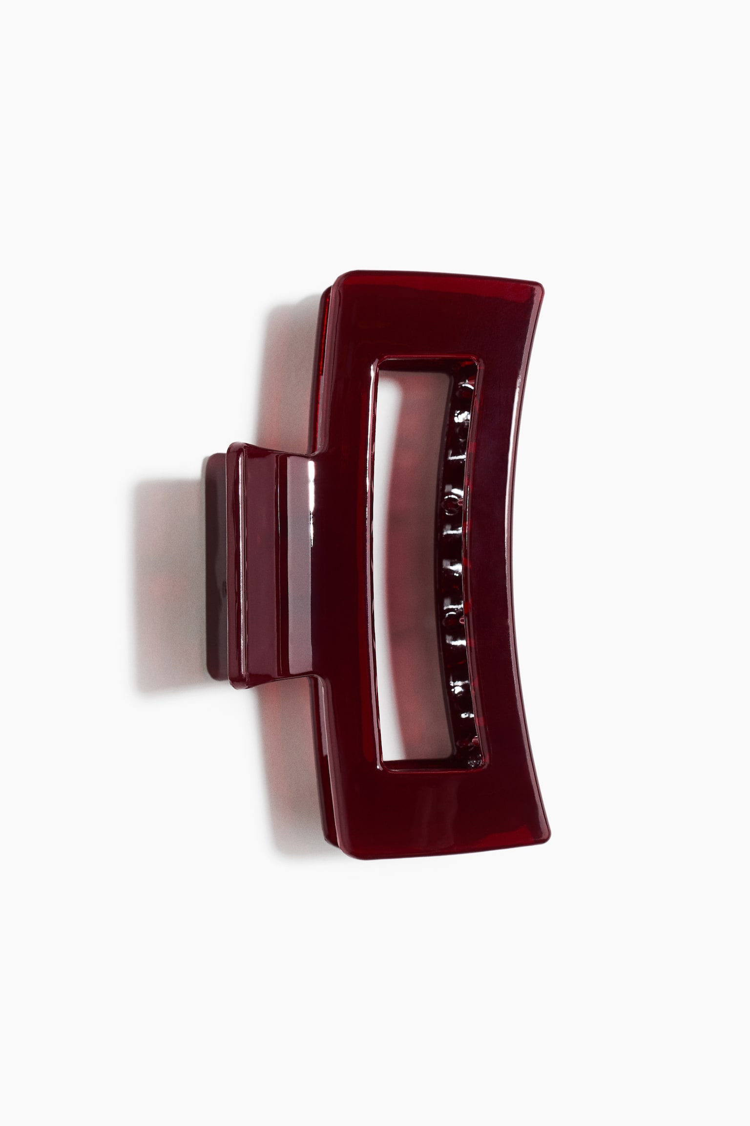 קליפס לשיער - בורדו/בז'/מנומר/בז' - 1