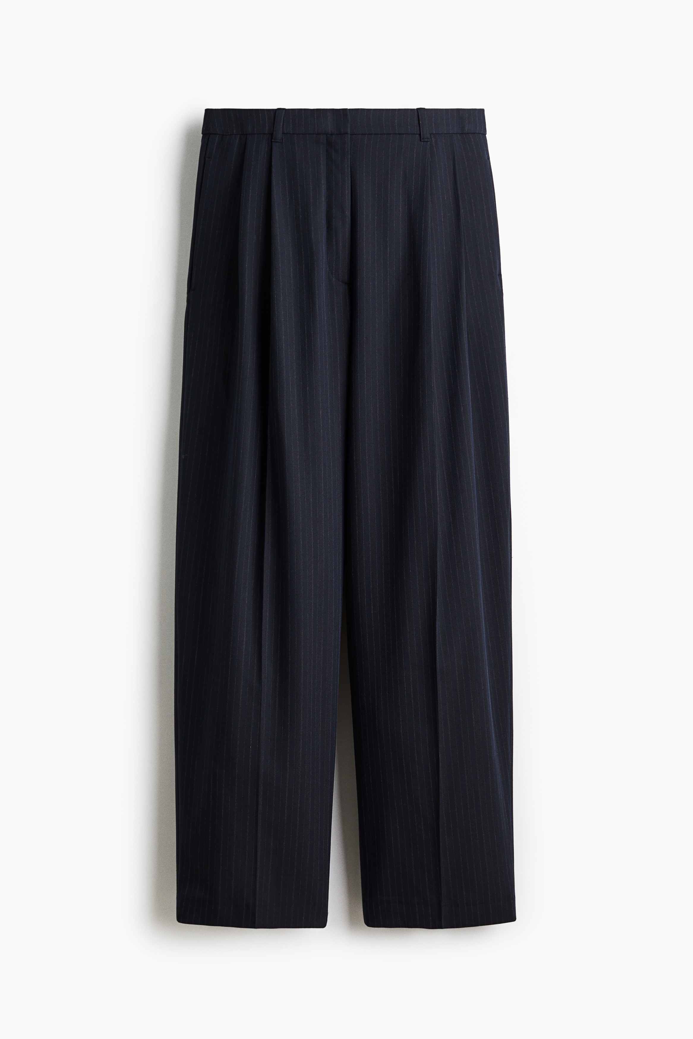 Pantalone elegantnog kroja - Tamnoplava/tanke pruge