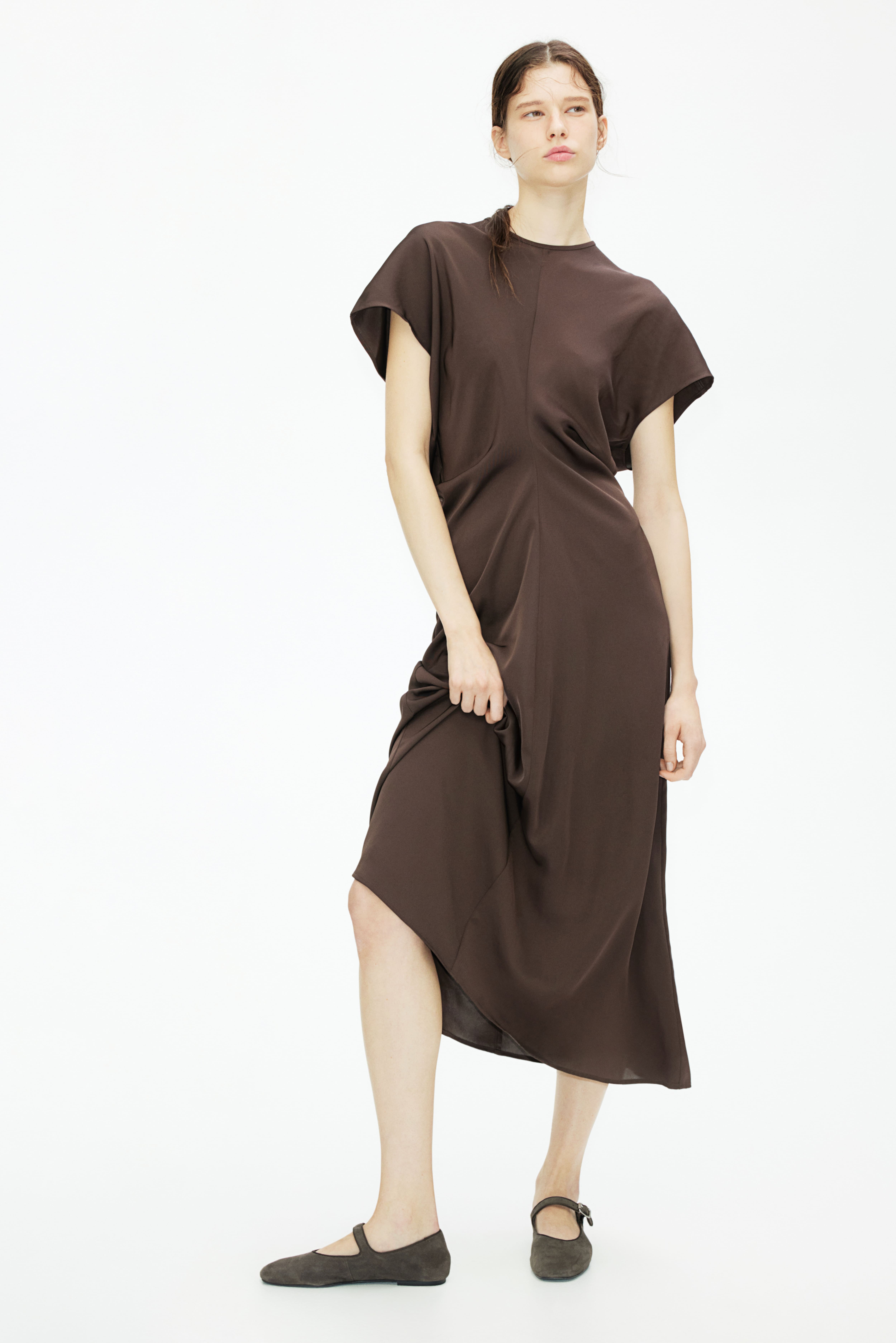 tapered-waist dress