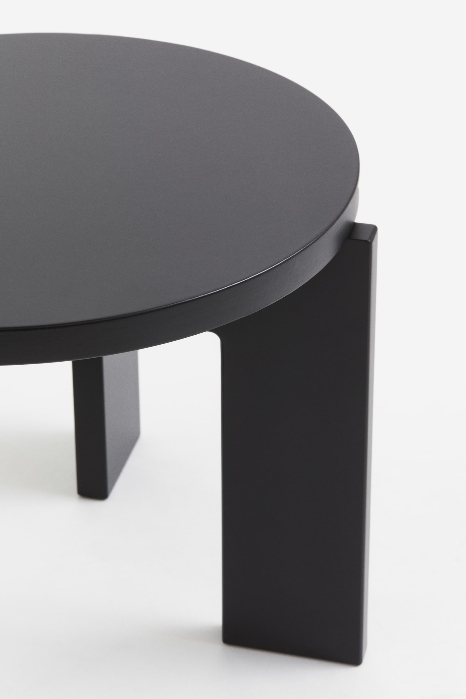 Side table - Black/Light beige/White - 3