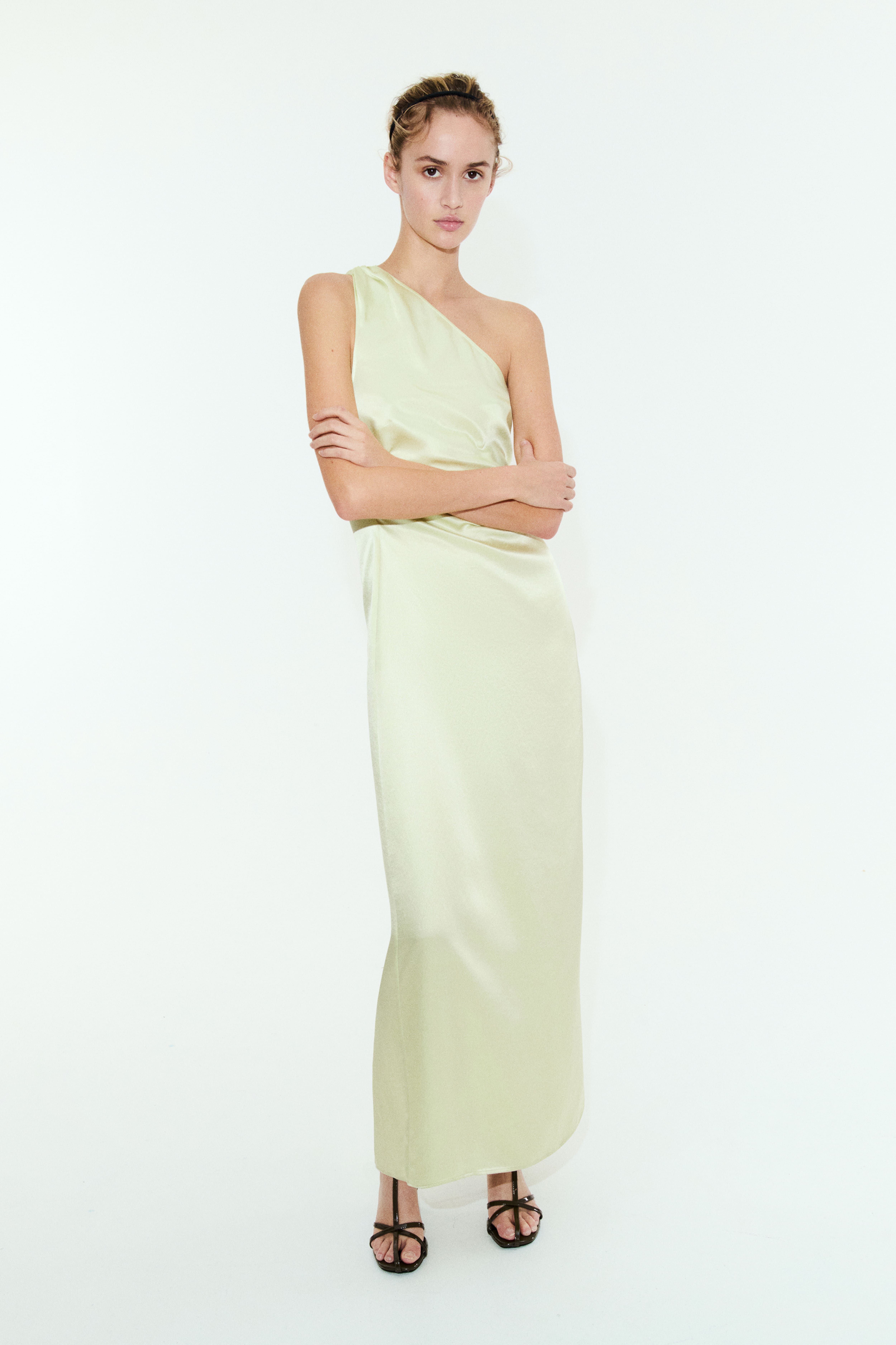 Robe asymétrique en viscose