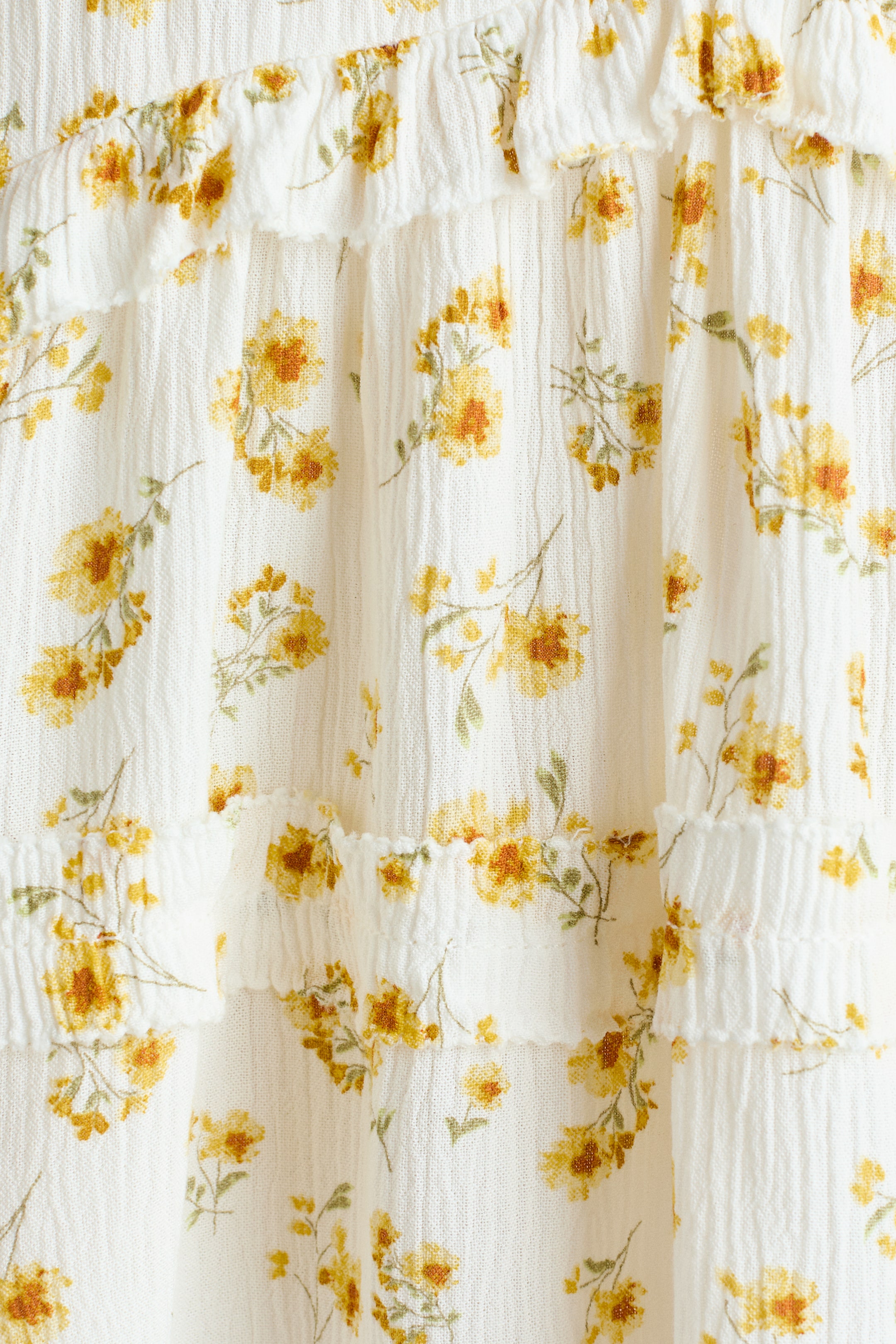 Ruffle-Trimmed Viscose Top