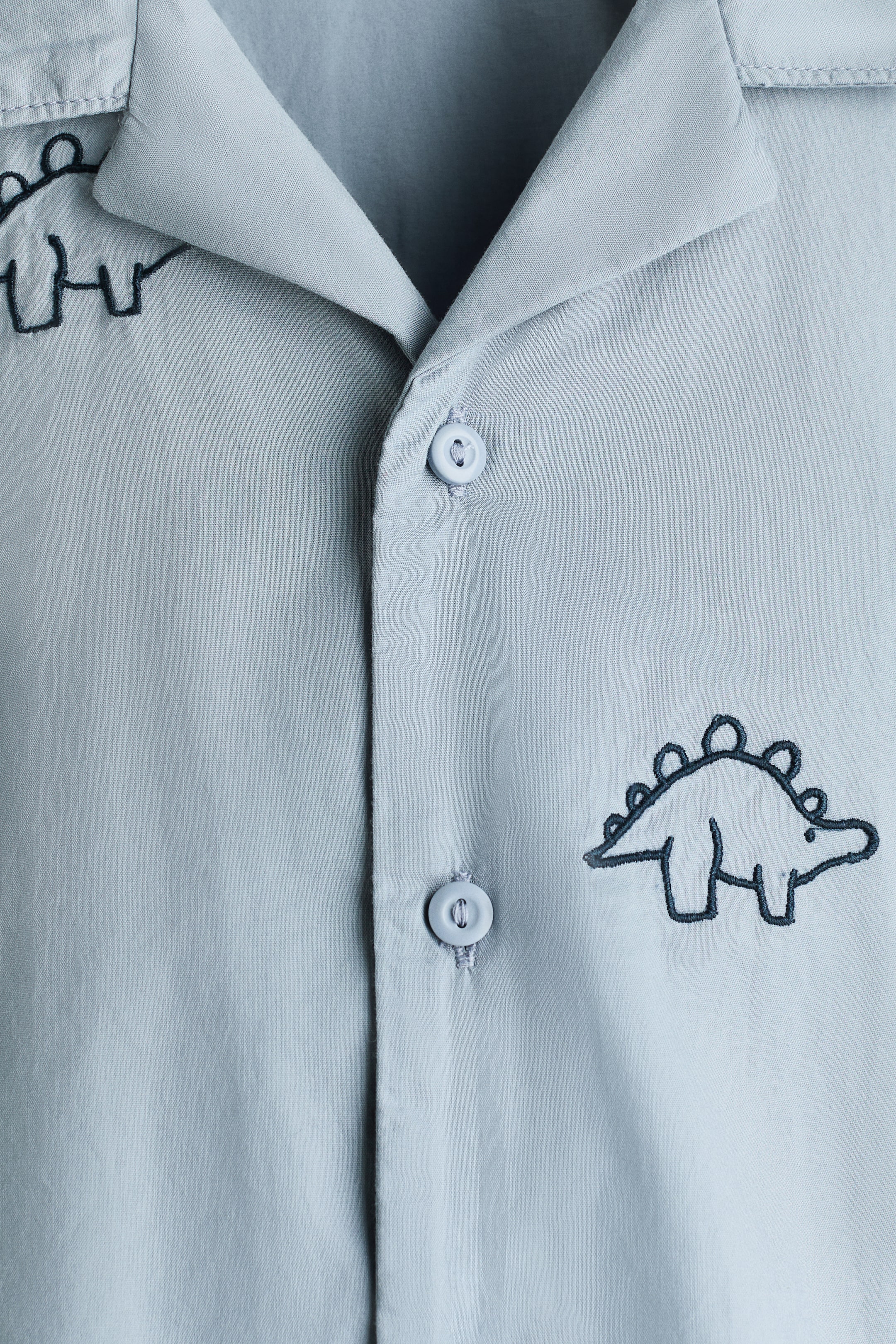 Детские рубашки H&M Embroidered-Detail Resort Shirt — фото 2