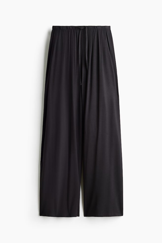 Jersey Drawstring Pants - Dark brown/Dark gray/Black - 1