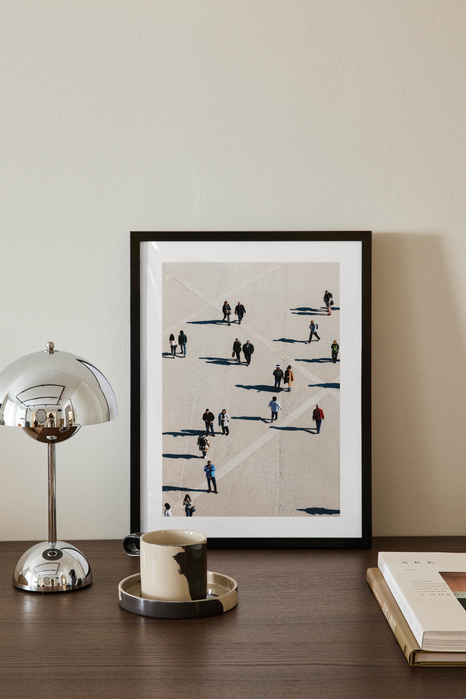 Crossing Paths Poster - Grau