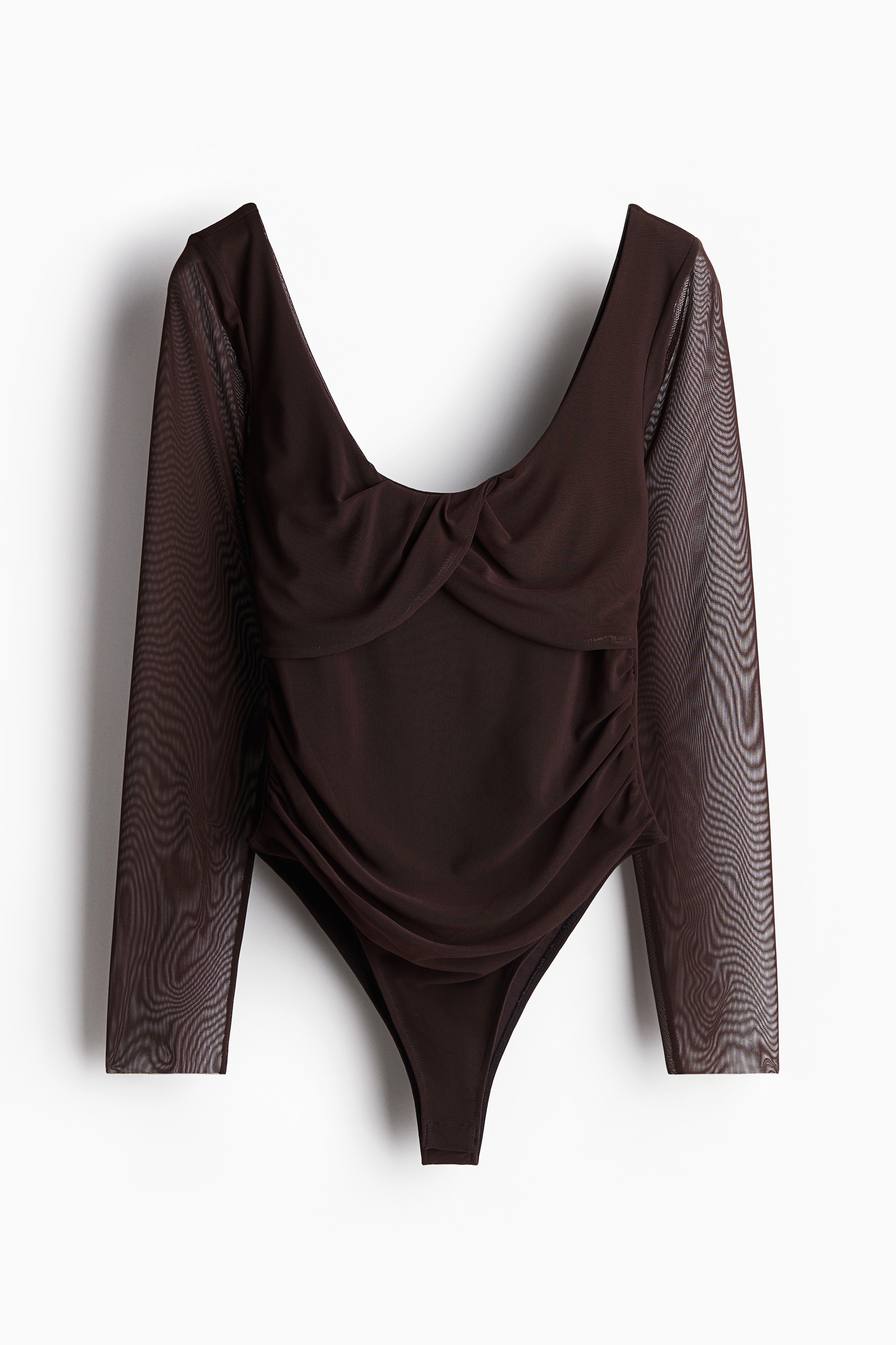 Drapierter Meshbody - Dunkelbraun