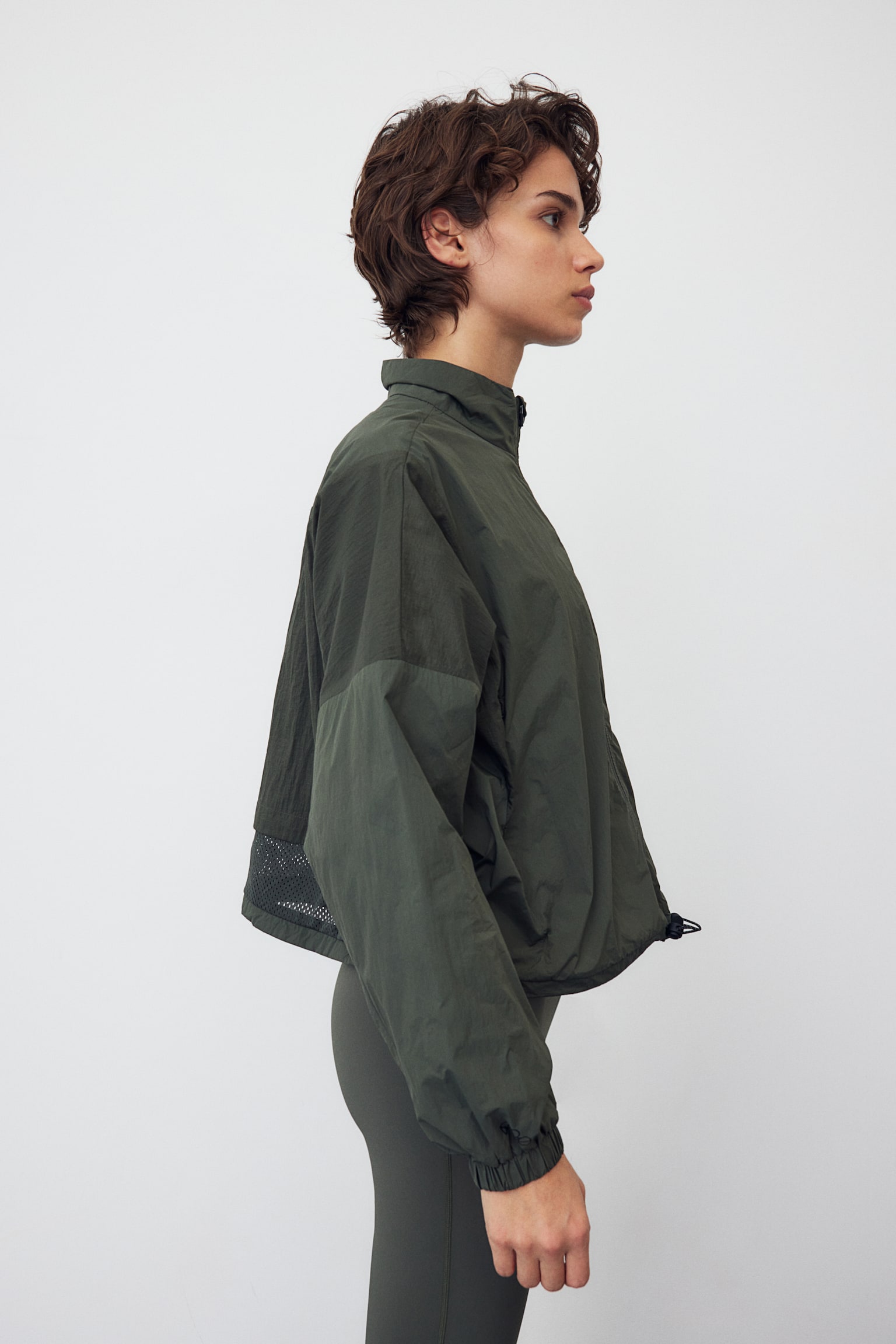 DryMove™ Running Jacket - Dark khaki green - 6