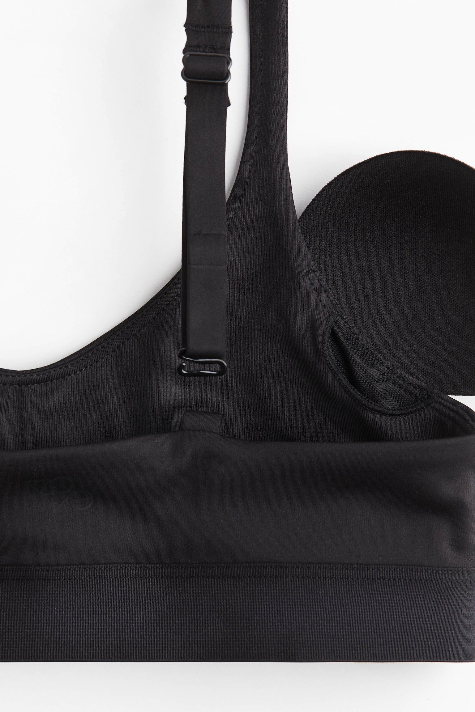Детский топ H&M Move Padded Sports with DryMove™, цвет: Чёрный — фото 6
