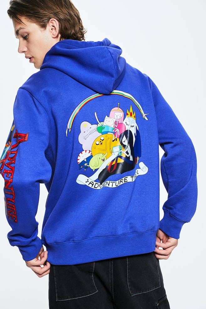 Regular Fit Hoodie - Blue/Adventure Time/Purple/Rick and Morty/Green/SpongeBob SquarePants/Cream/Snoopy/dc/dc/dc/dc/dc/dc/dc/dc/dc - 5