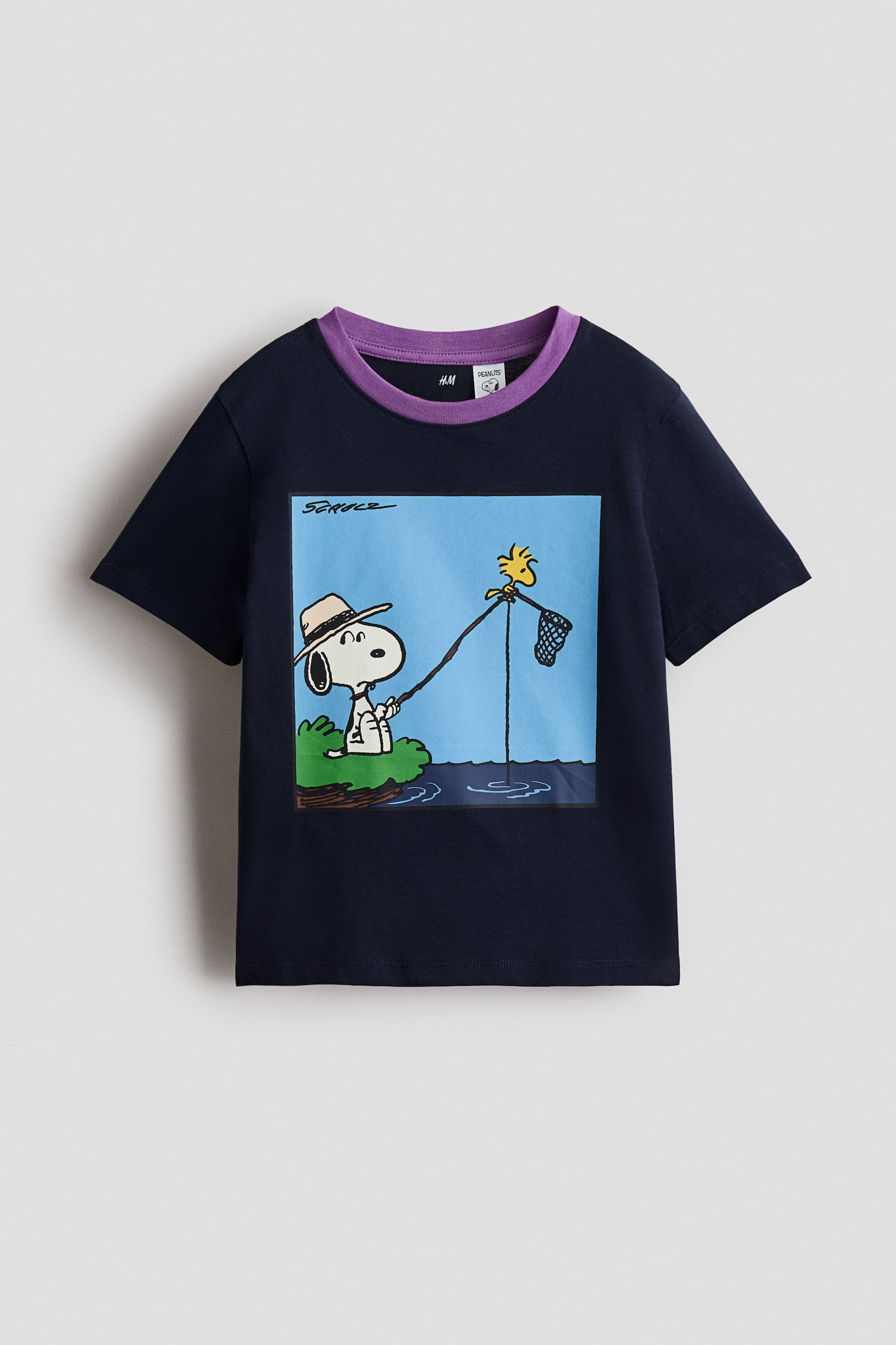 Printed T-shirt - Navy blue/Snoopy/Cream/Snoopy/Yellow/Snoopy/Bright blue/Snoopy