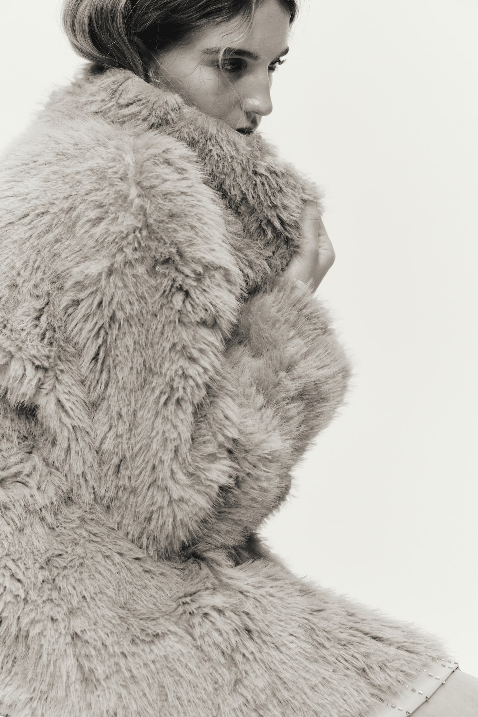 スタンドカラーコート - ダークベージュ - 4