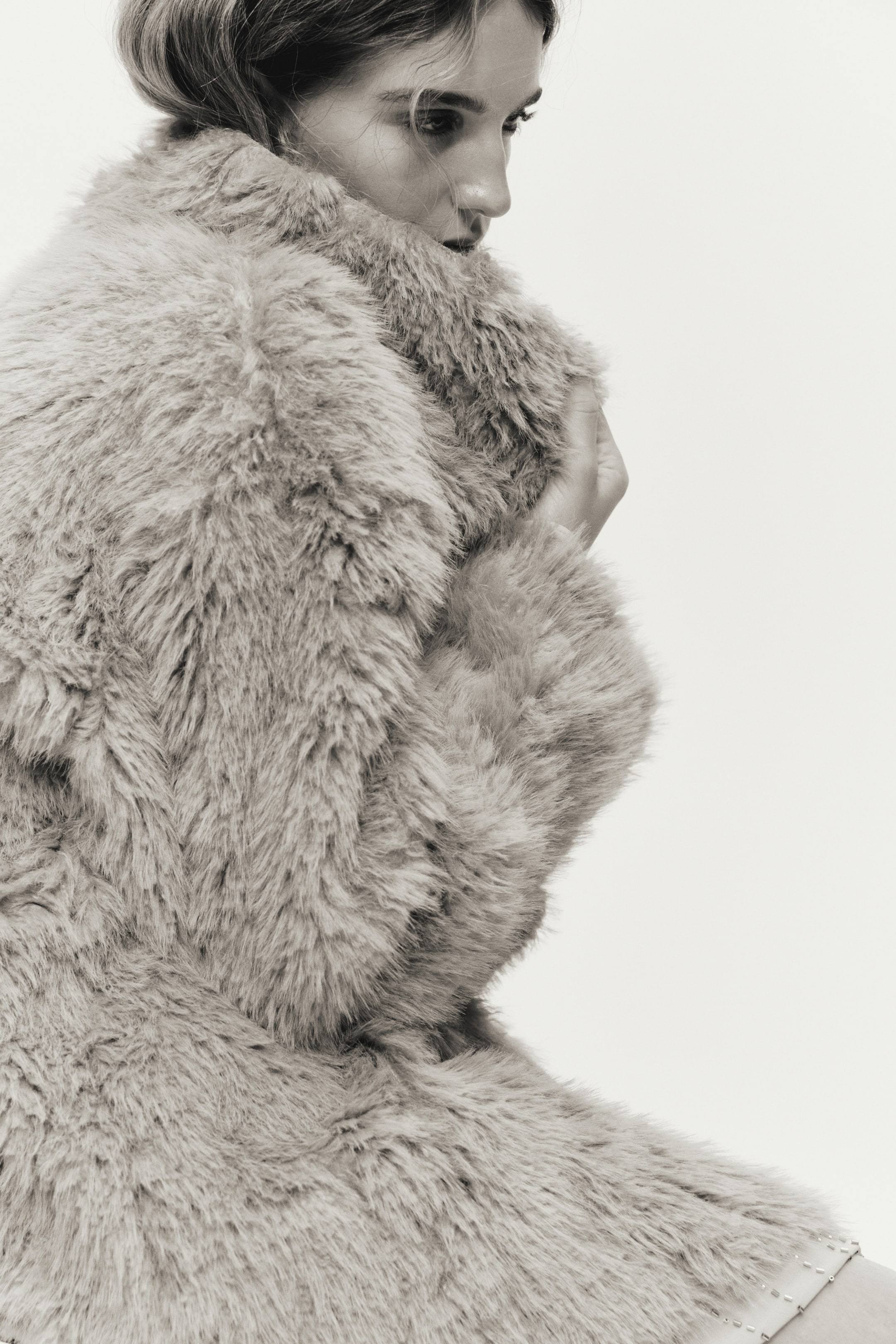 View larger image: Stand-collar coat - Dark beige - Ladies | H&M IN 3