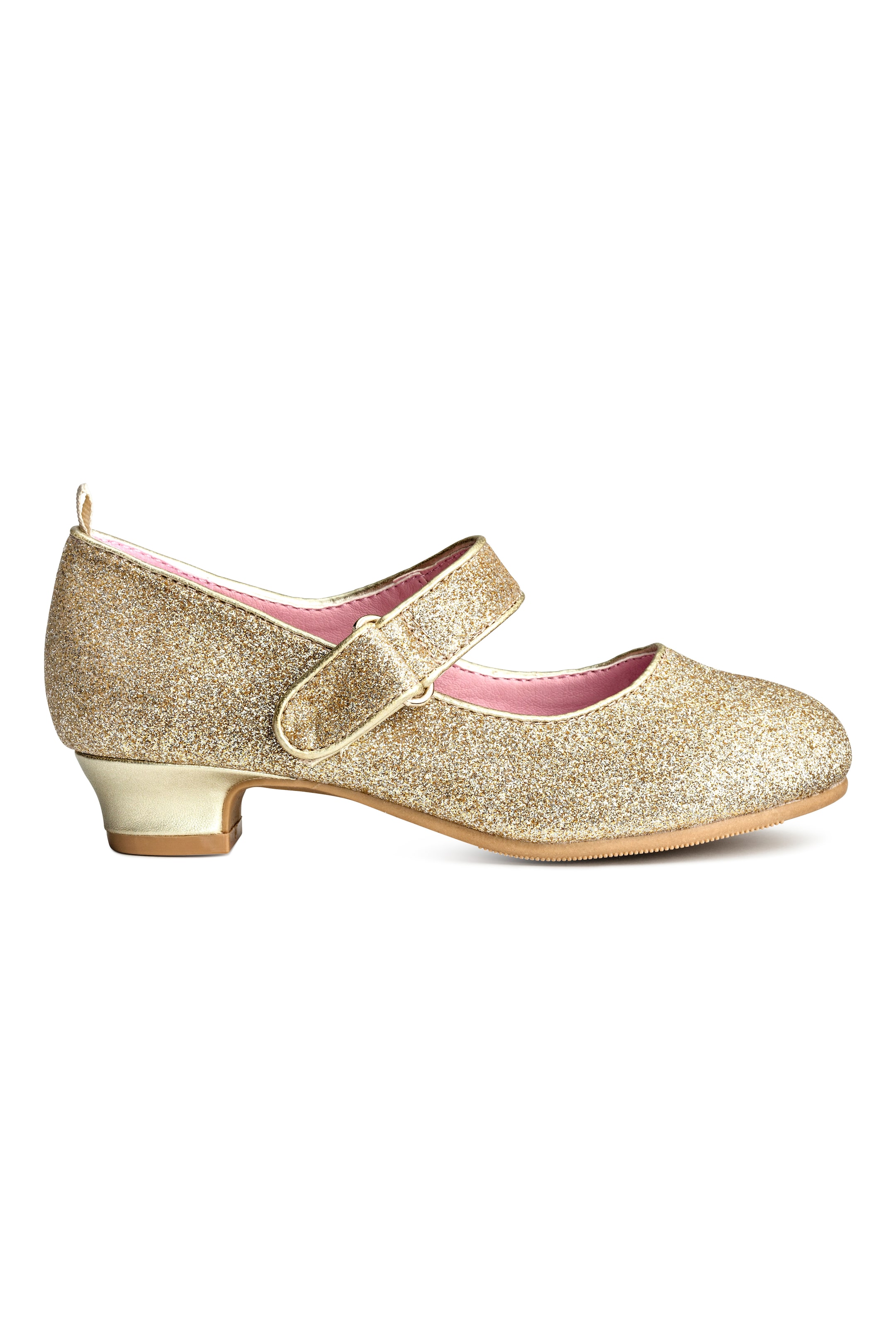 Grotere afbeelding bekijken: Glitterende verkleedschoenen - Goudkleurig/Frozen - KINDEREN | H&M NL 1