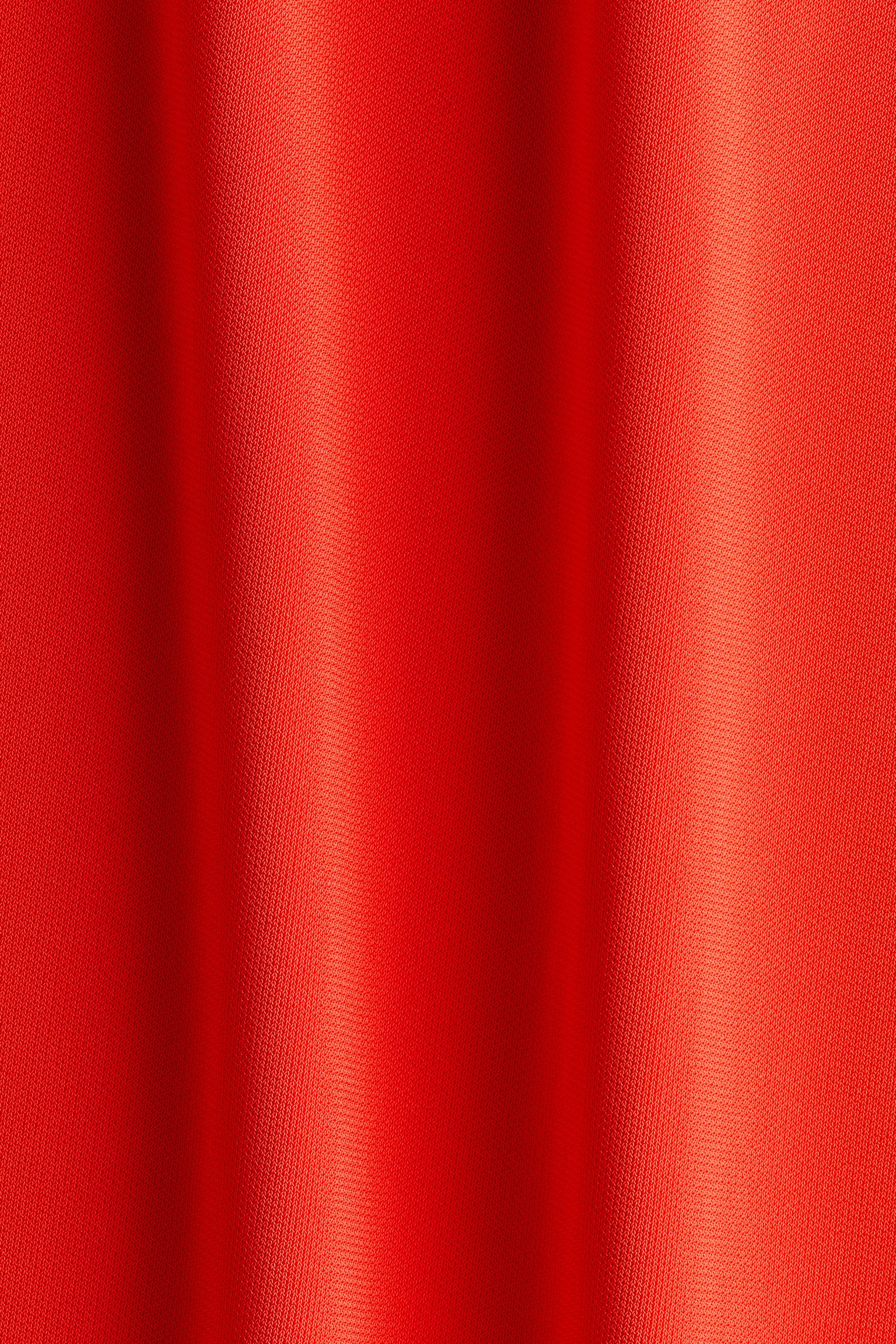 Long T-shirt dress-Bright red - 4