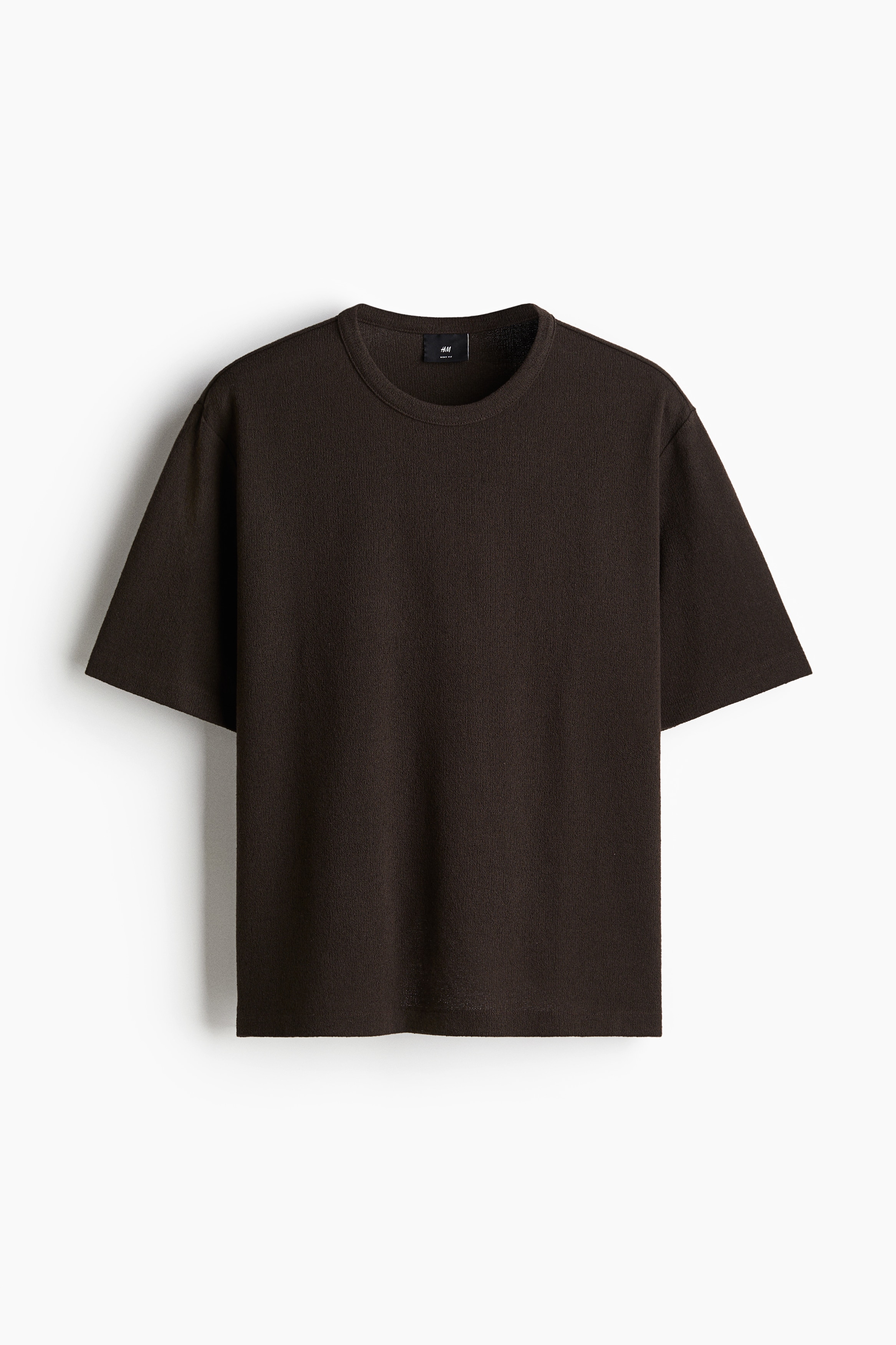 Loose-Fit T-Shirt - Dark brown/Black/White