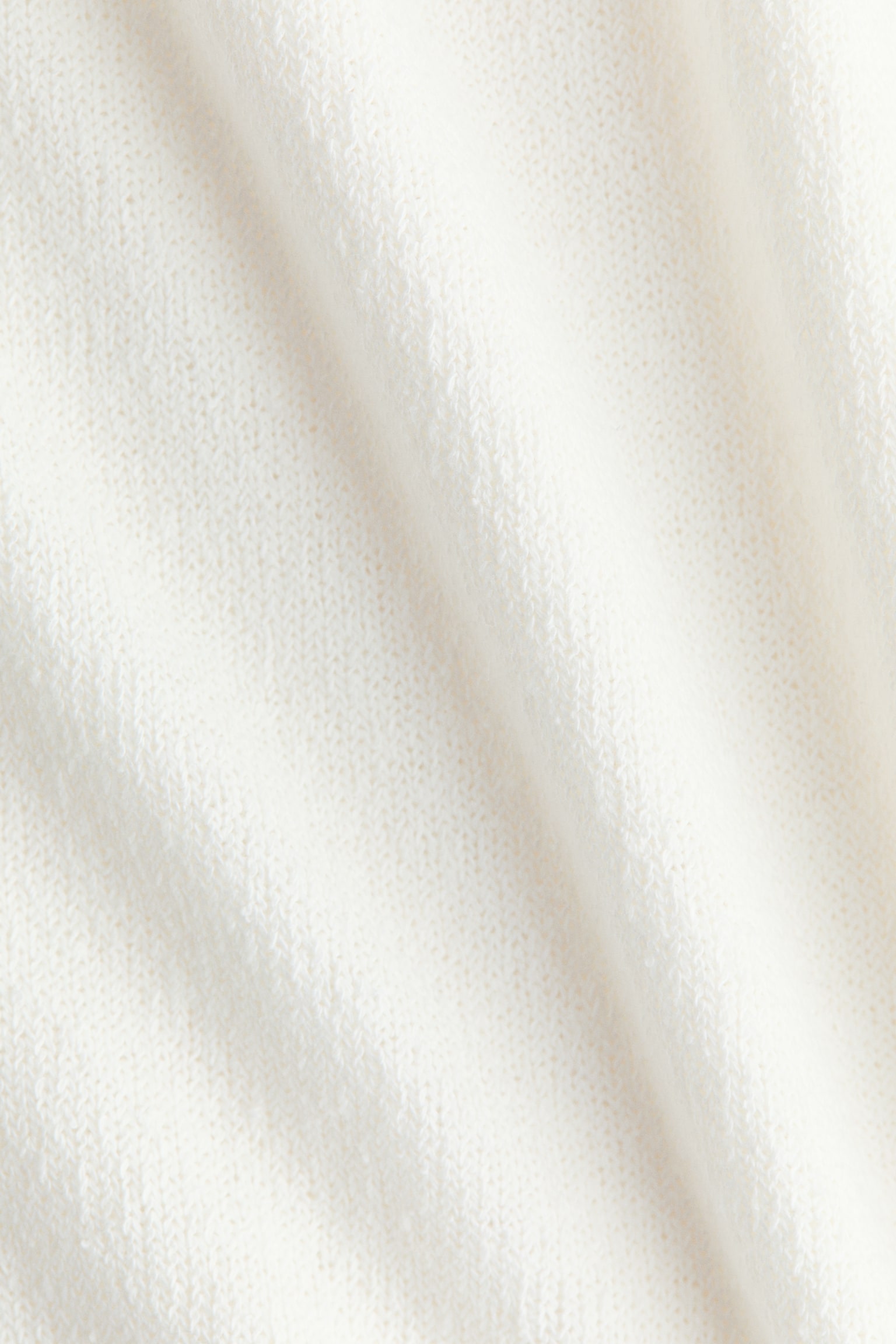 Fine-knit boat-neck dress-White - 5