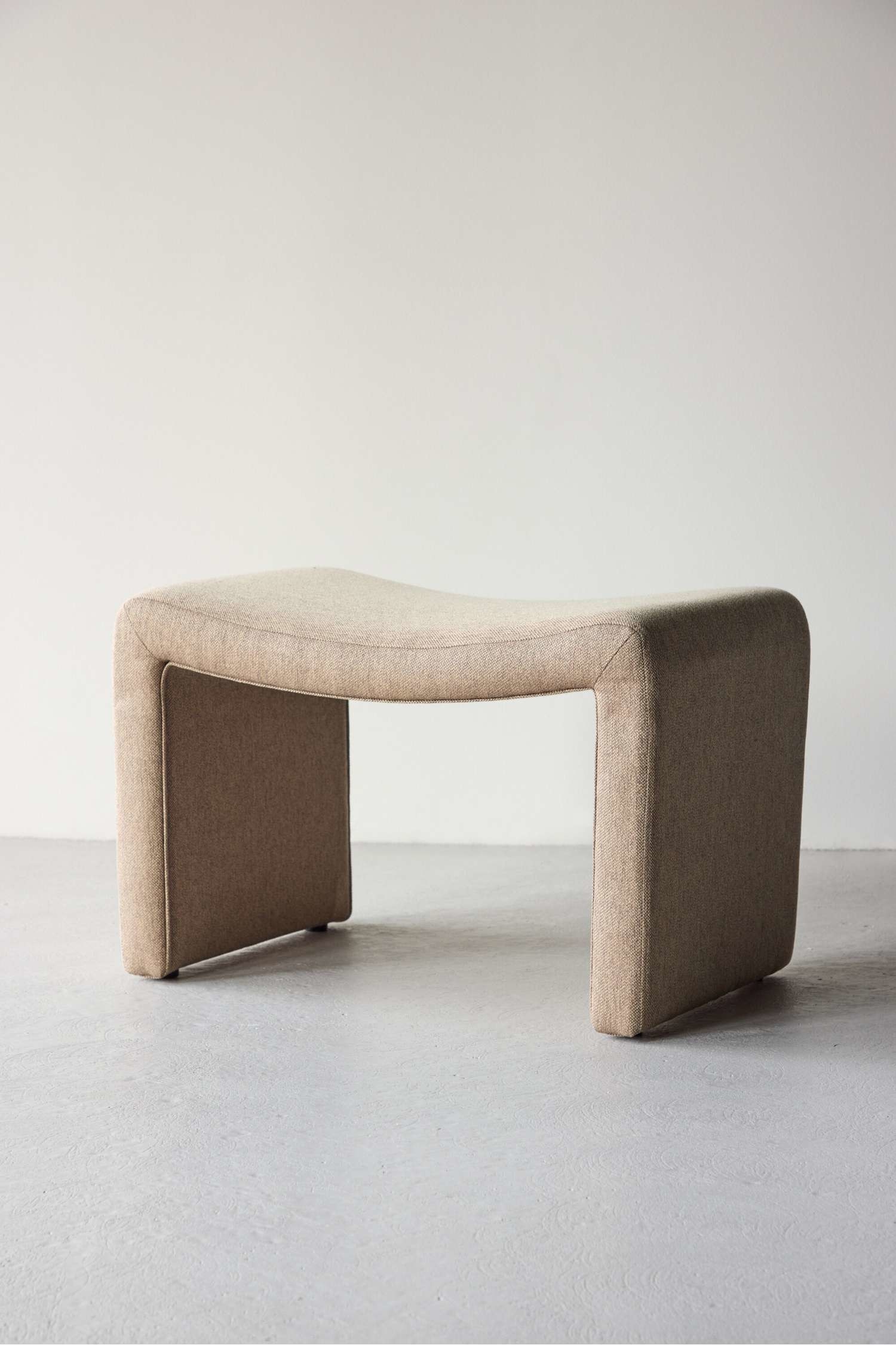 Bonn Hocker - Polyester Linnen, Bruin