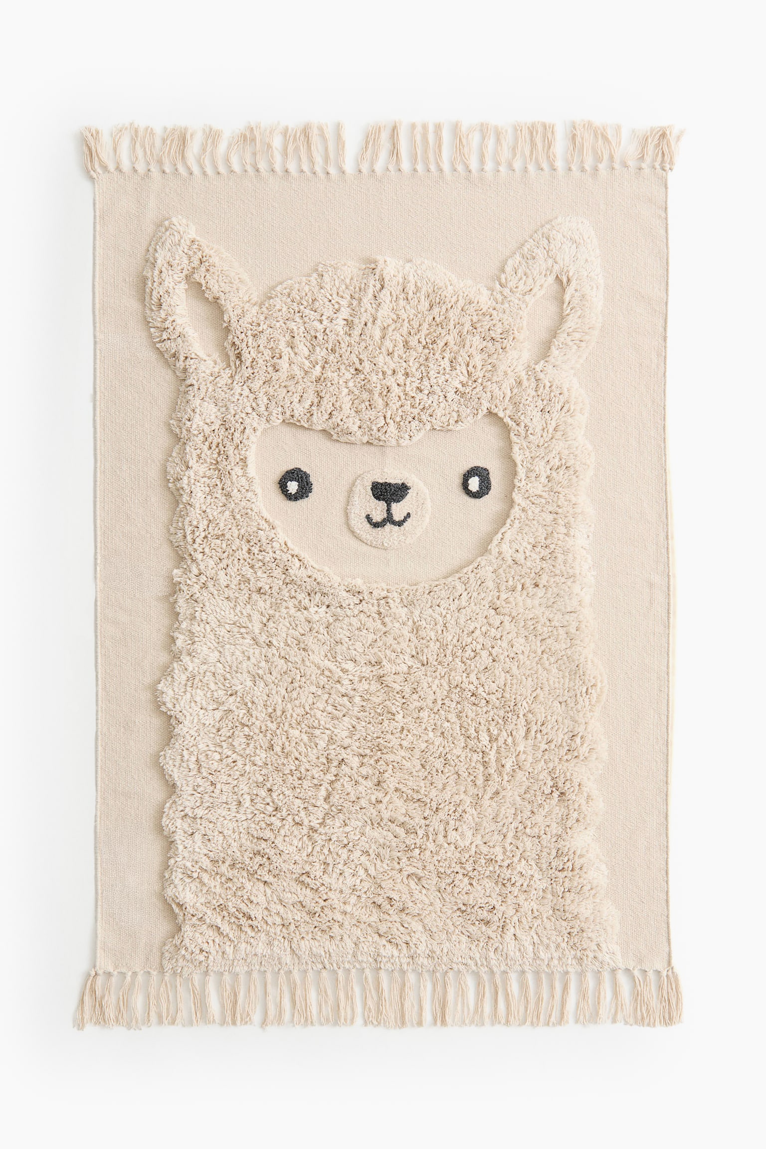 タフテッドコットンラグ - ライトベージュ／アルパカ