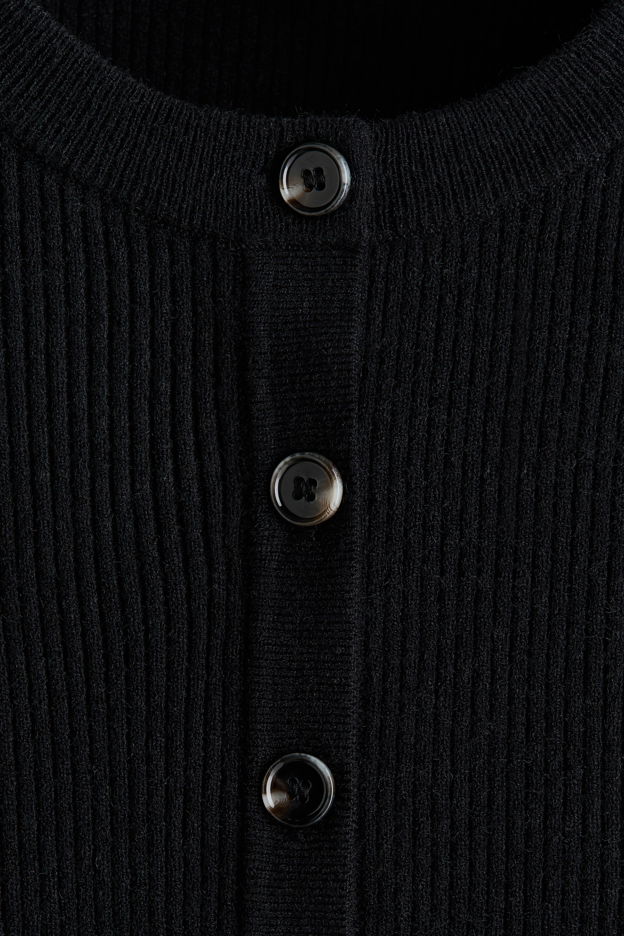 View larger image: Rib-knit cardigan - Black - Ladies | H&M IE 2