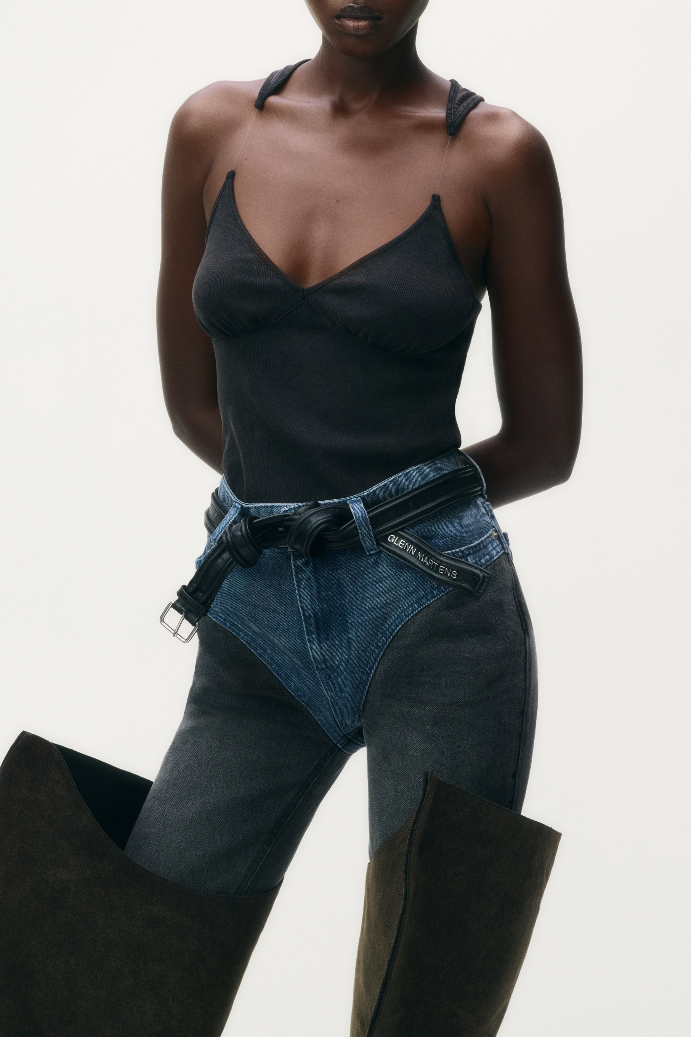  glenn martens ボーンディテールベルト ボーンディテールベルト - ブラック - レディース | H&M JP