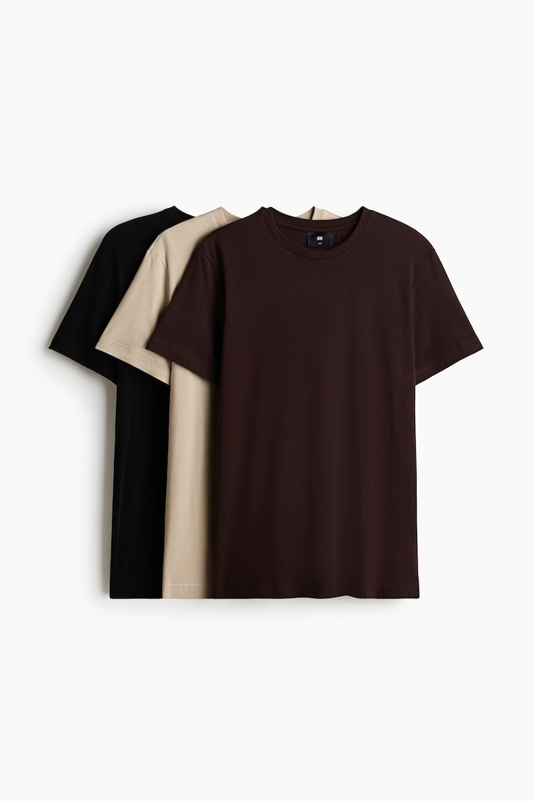 Tri majice Slim Fit