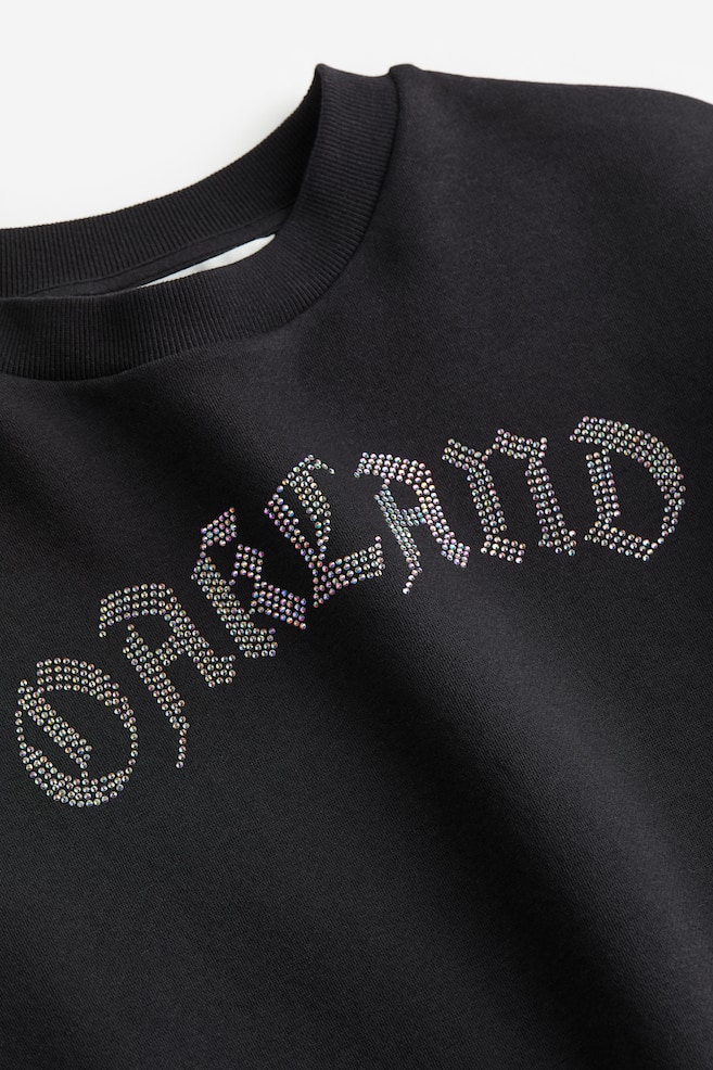 Motif-detail sweatshirt - Black/Oakland/Beige/New Champs/Green/Tie-dye - 3