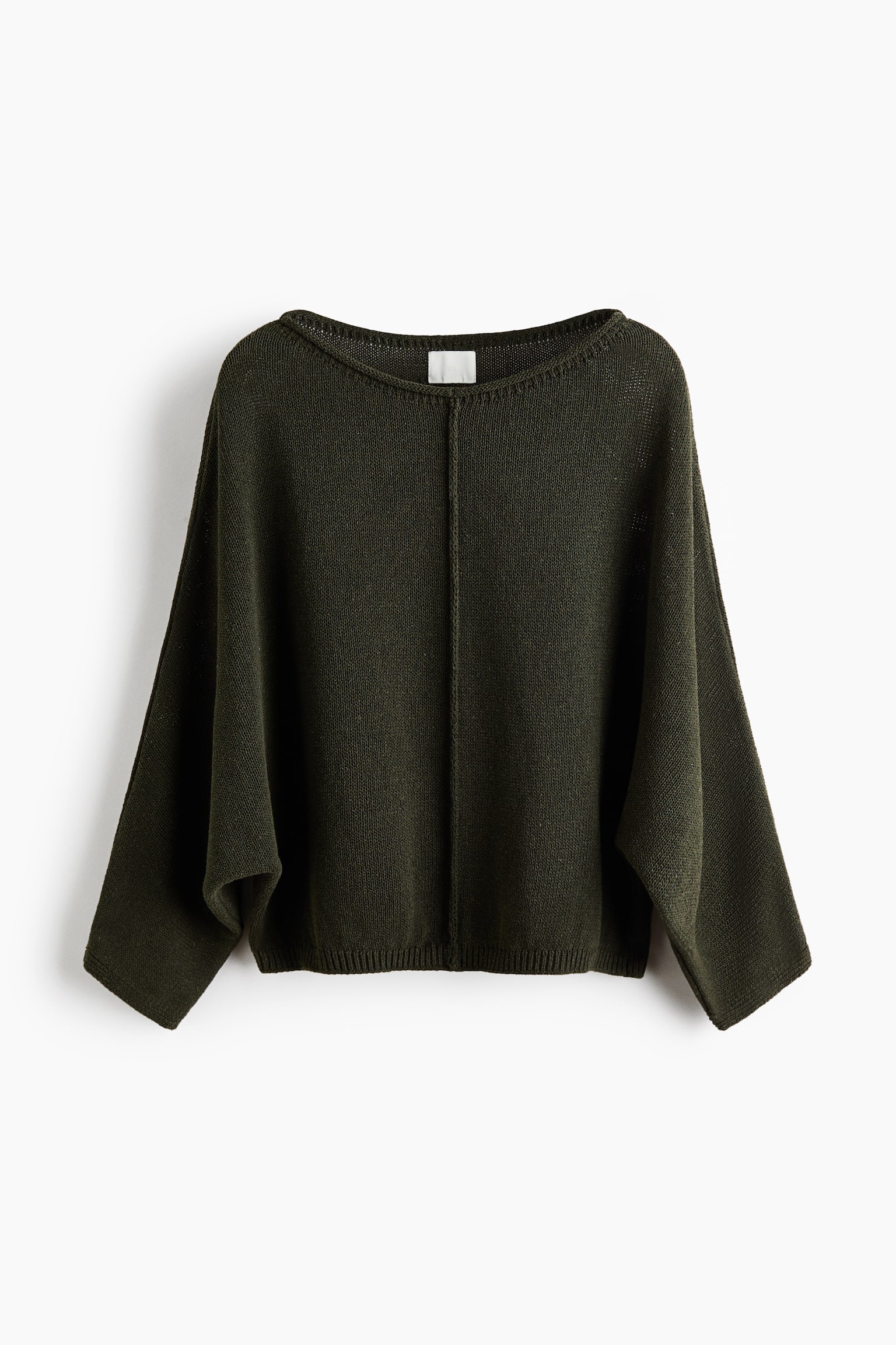 Jersey con mangas murciélago - Verde caqui oscuro/Azul vivo/Crema/Rayas