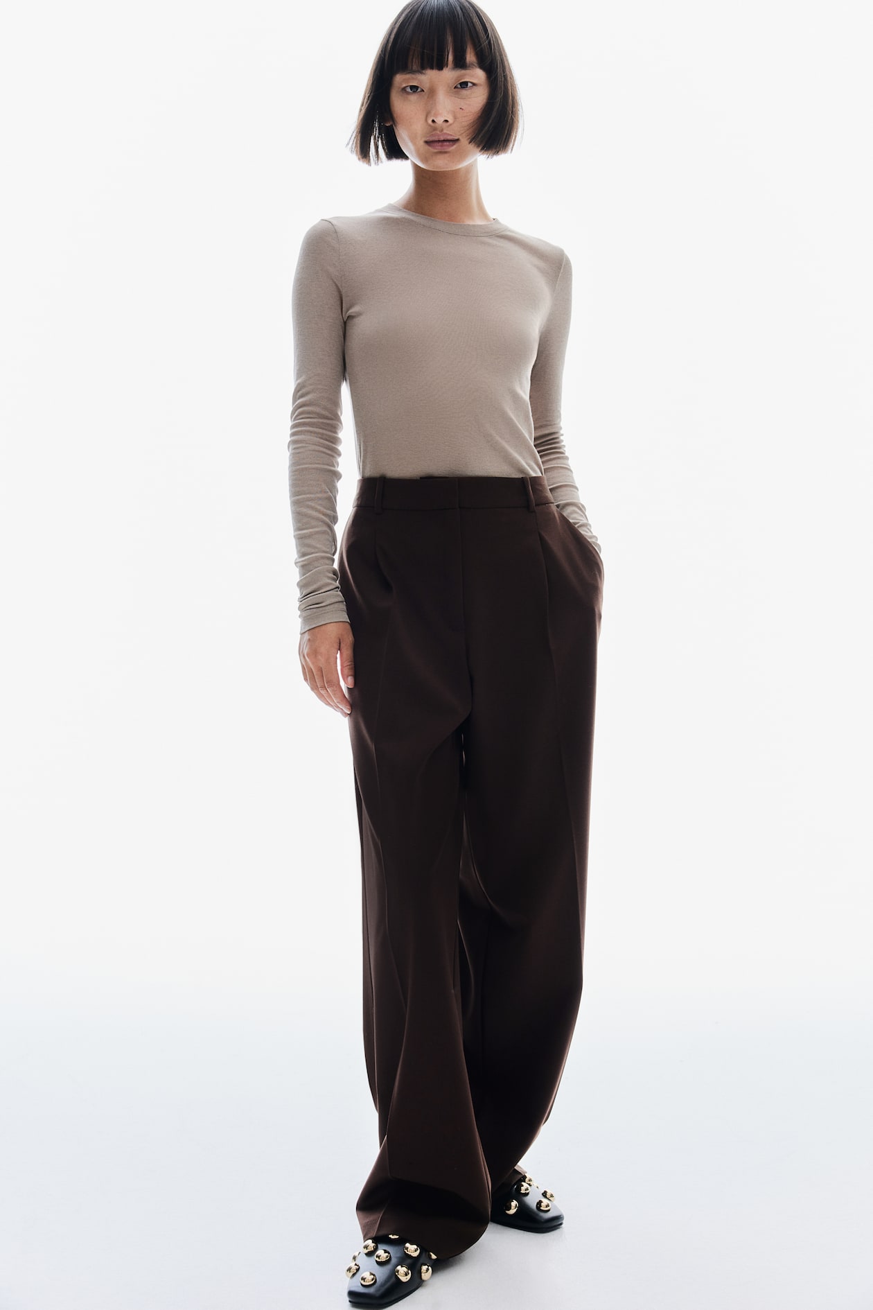 Liberte - Henne-Wide-Pants - Dark Brown