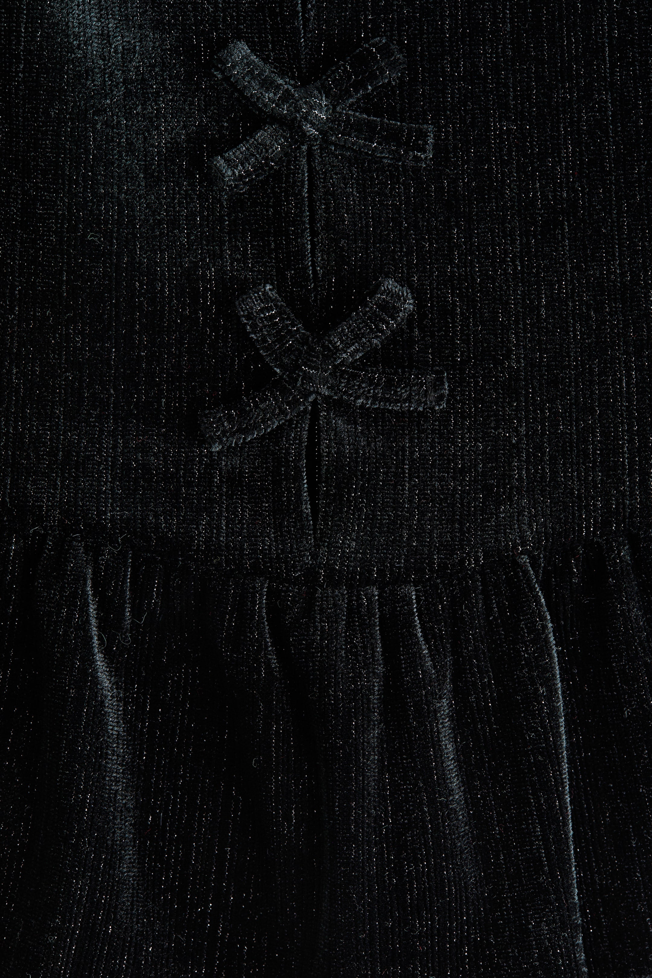 View larger image: Velour Peplum Top - Black - Kids | H&M US 2