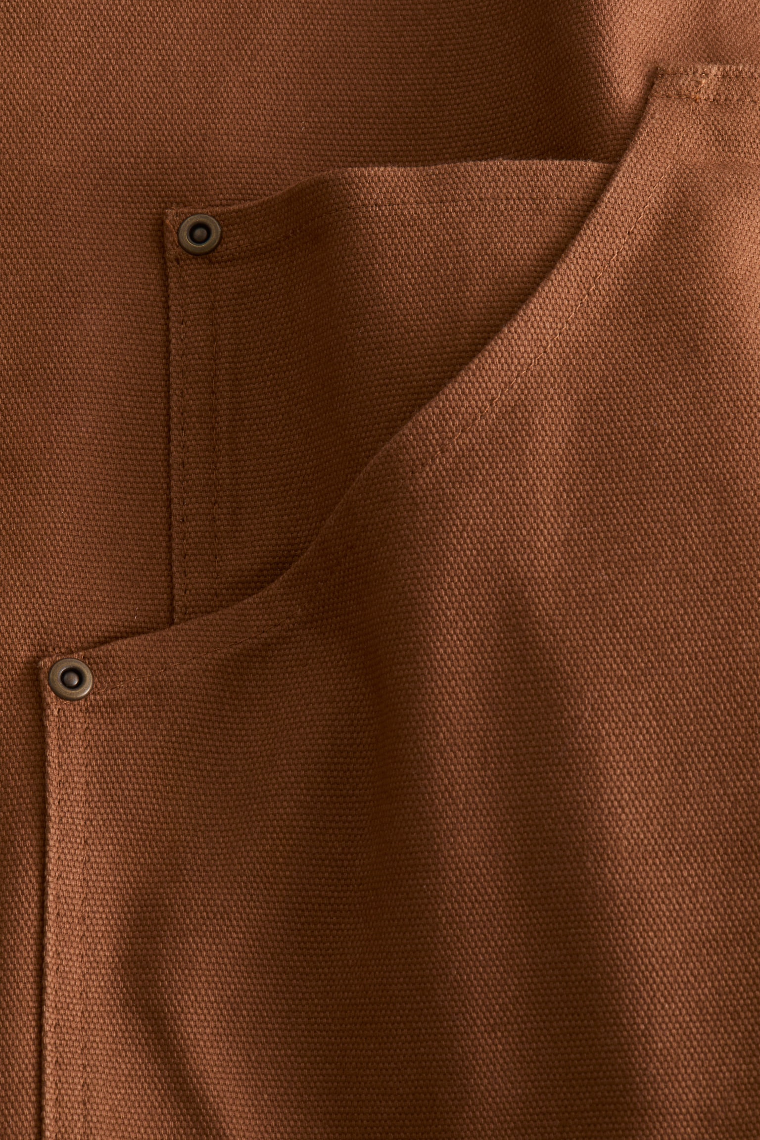 Фартух із бавовняного полотна - Темно-бежевий - 3