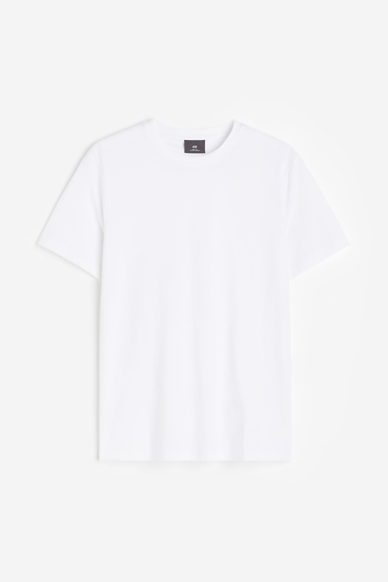 Slim Fit Pima cotton T-shirt - White/Black - 2