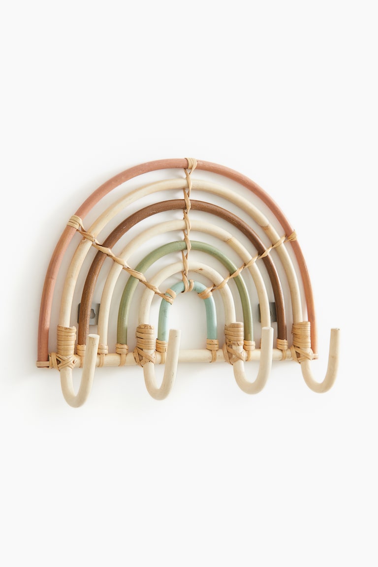 Rainbow-shaped hanging rack Light beige/Rainbow Home All H&M IN