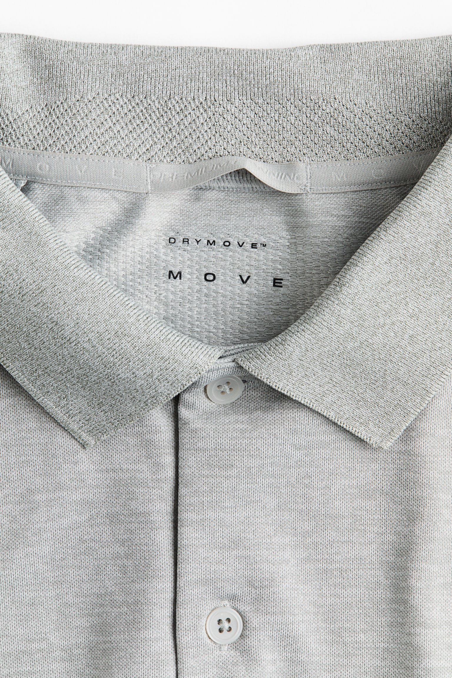 Тенісна футболка Regular Fit DryMove™-Світло-сірий меланж - 4