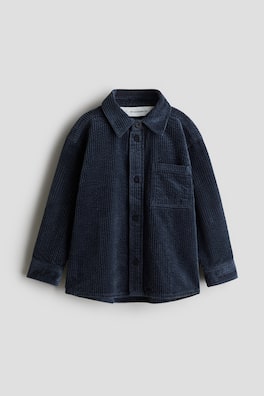 Overshirt i bomullsmanchester