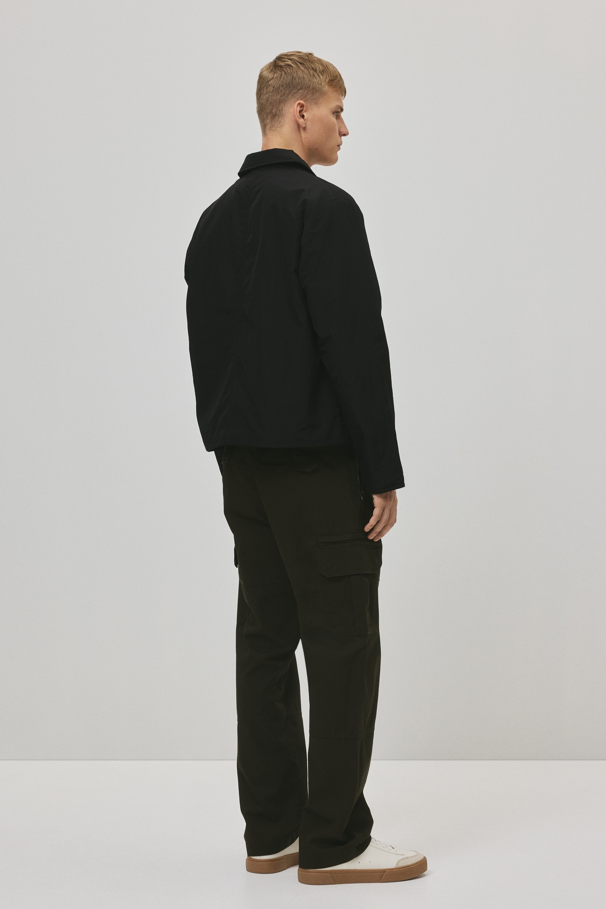 Regular Fit twill cargo trousers