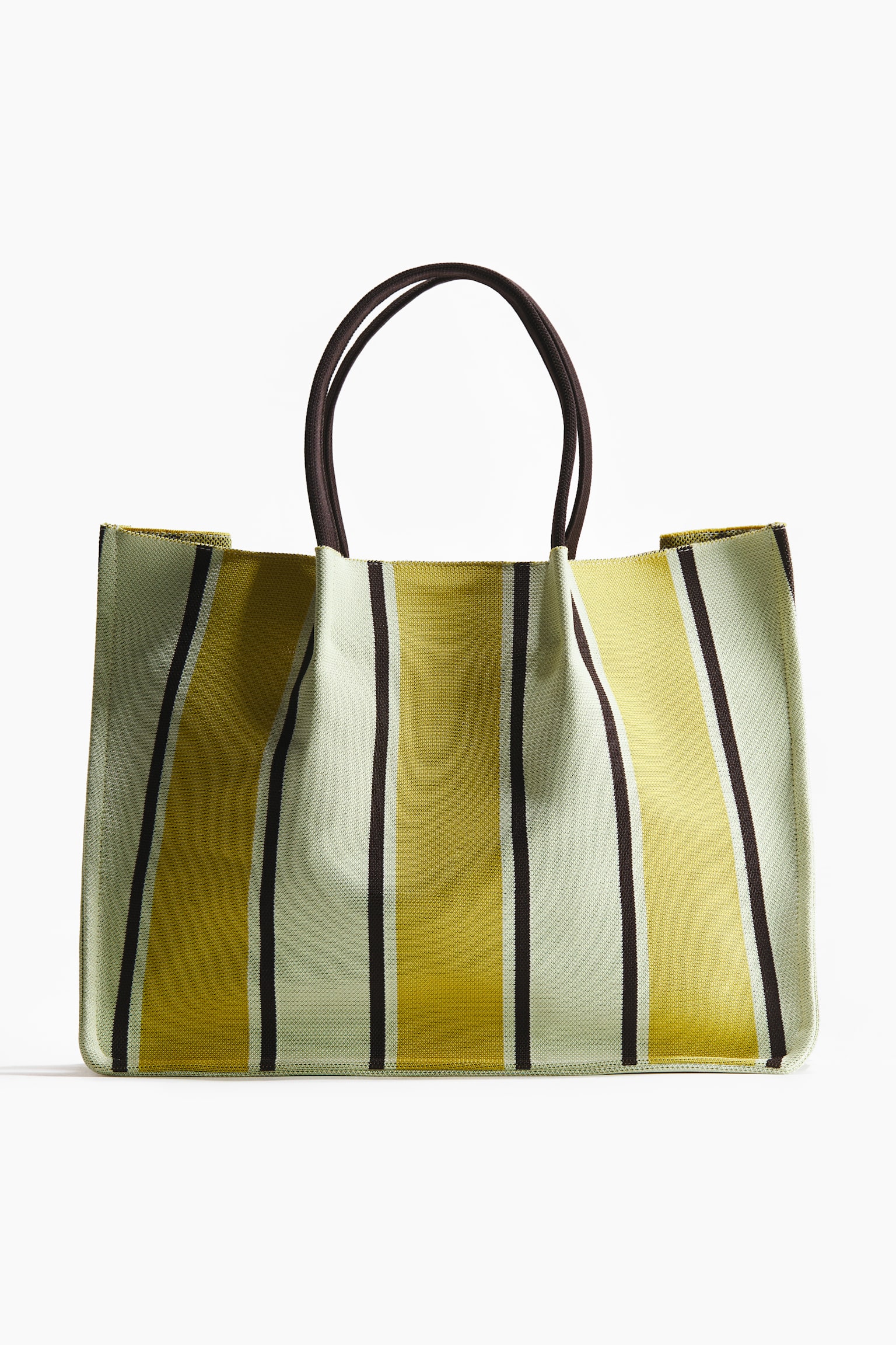 Tote bag - Light beige/Yellow striped - 2