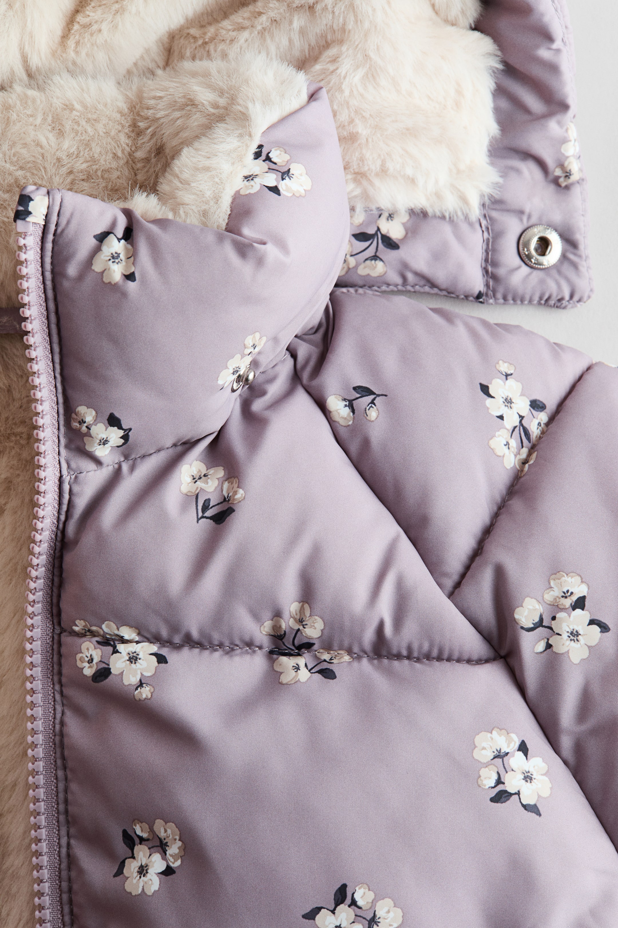 Manteau court matelassé imperméable
