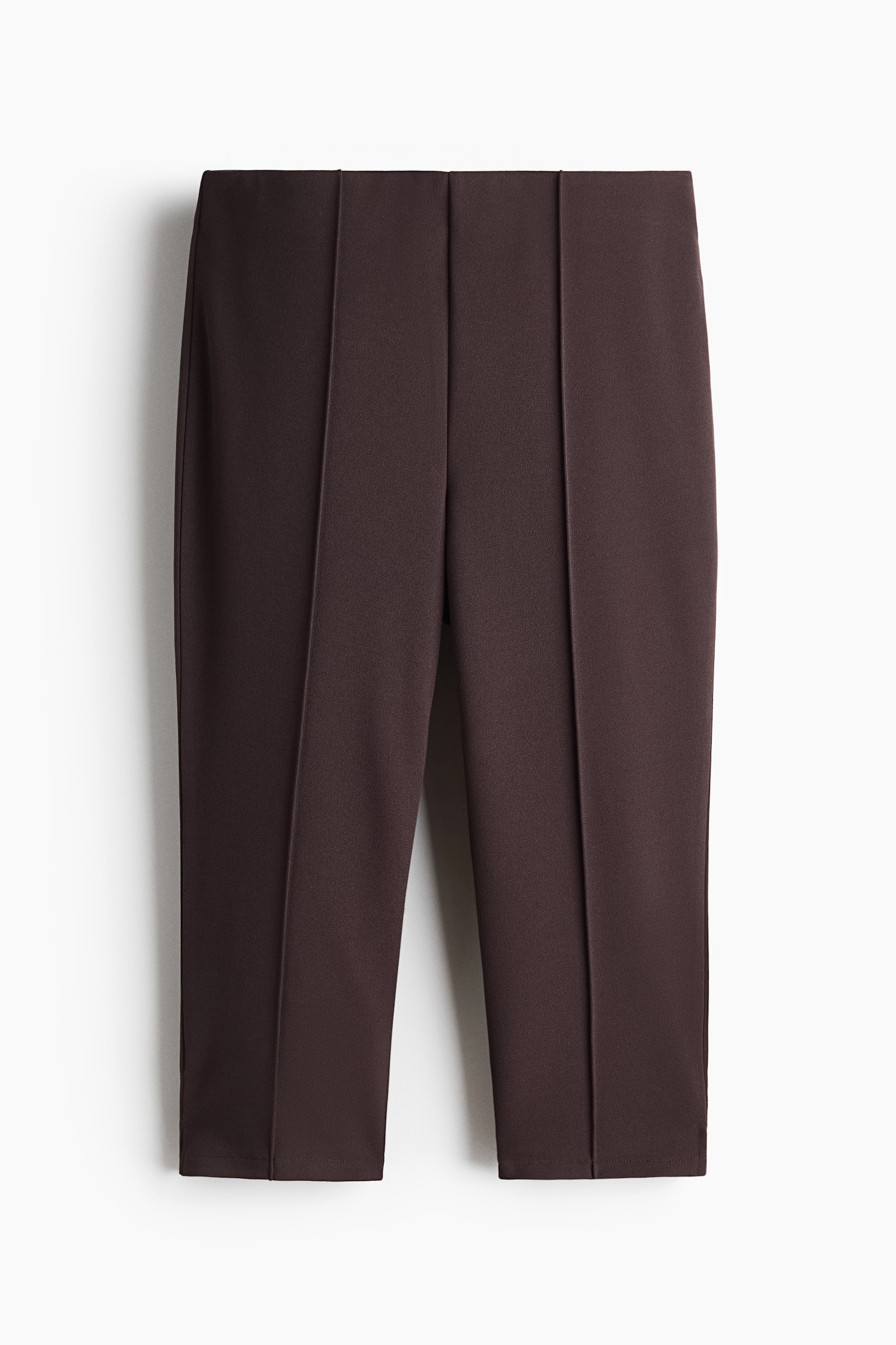 Женские леггинсы H&M Creased Capri, цвет: Тёмный коричневый — фото 1