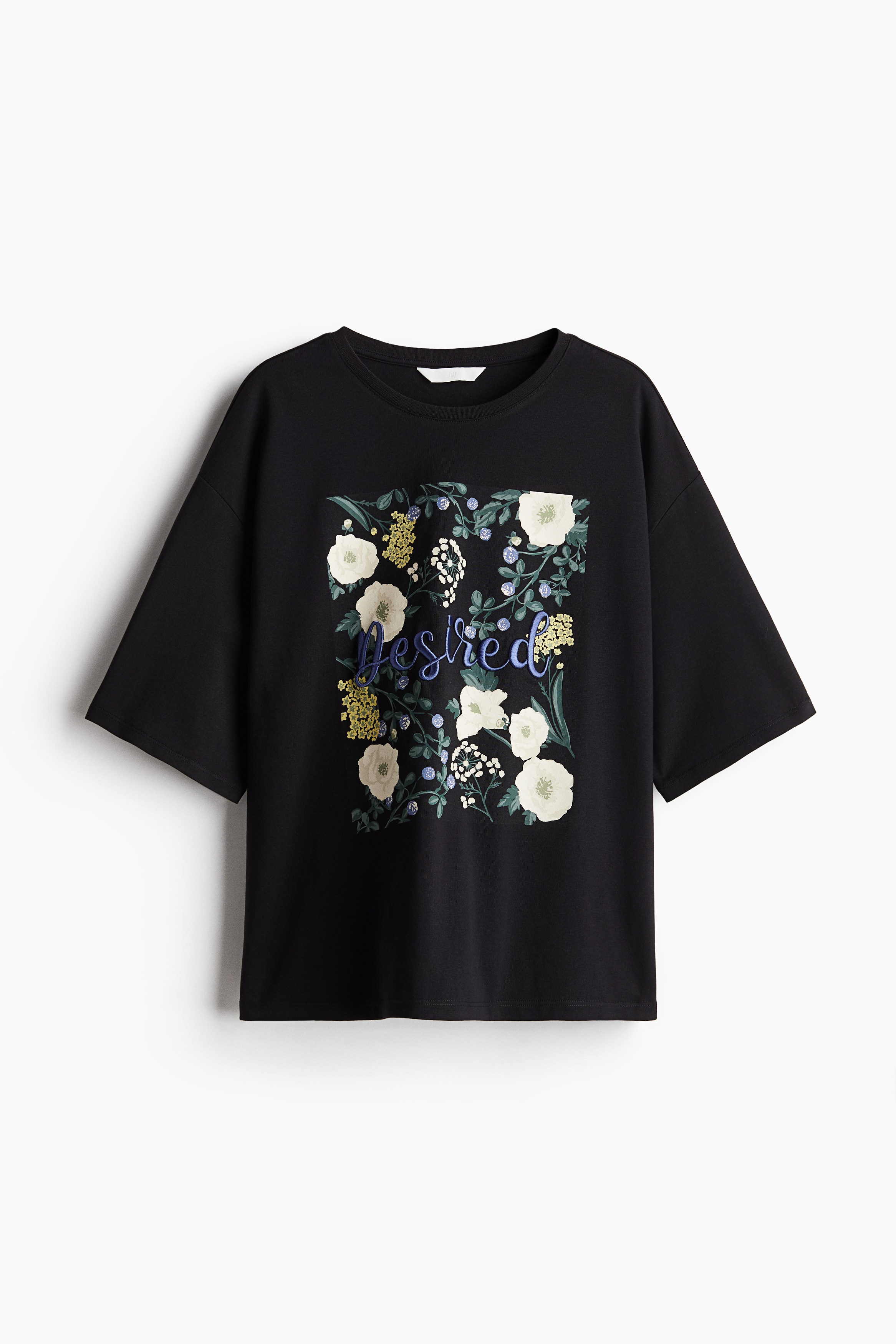 디자인 티셔츠 - 블랙/플라워/화이트/플로럴/라이트 그레이 멜란지/The Wanderlust