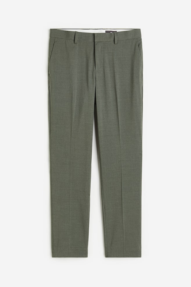 Slim Fit Suit Pants - Dark gray-green/Black/Light beige/Dark blue/Navy blue/Dark gray melange/Dark gray/Dark blue/Beige/checked - 2