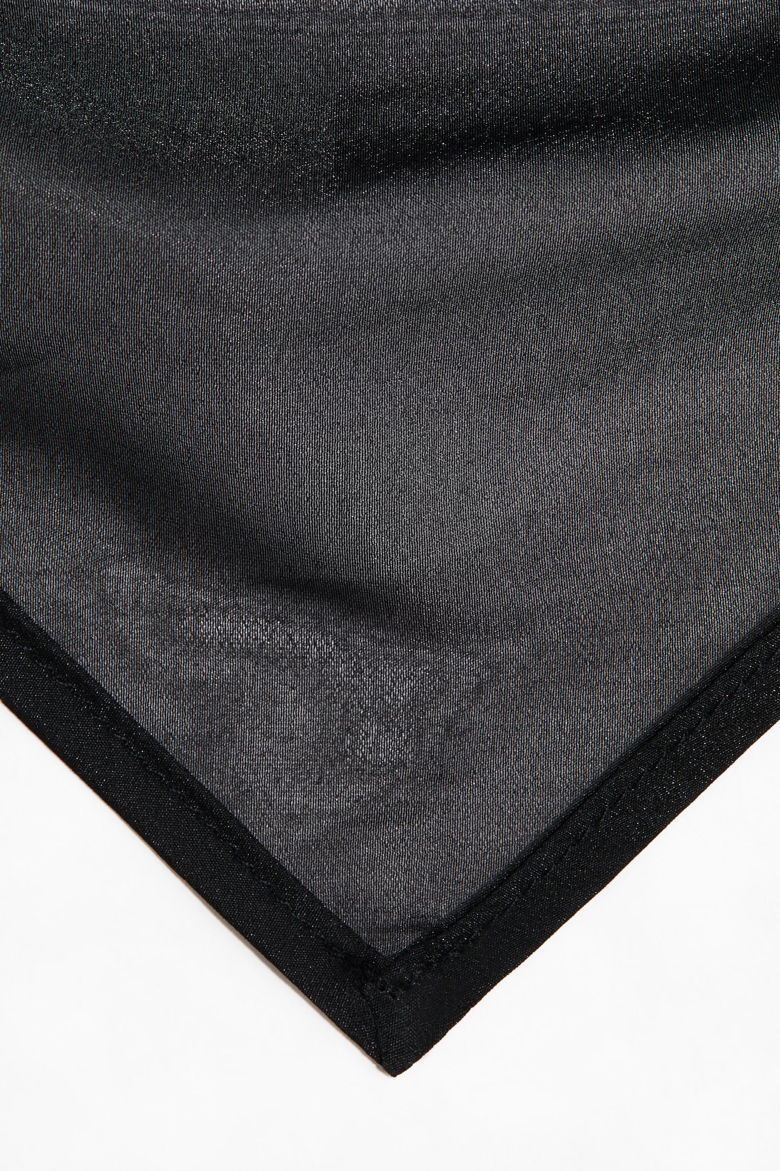 Напівпрозора хустка на голову - Чорний - 2