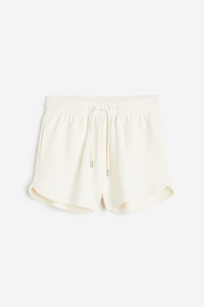 Shorts in felpa - Crema/Nero/Greige - 1