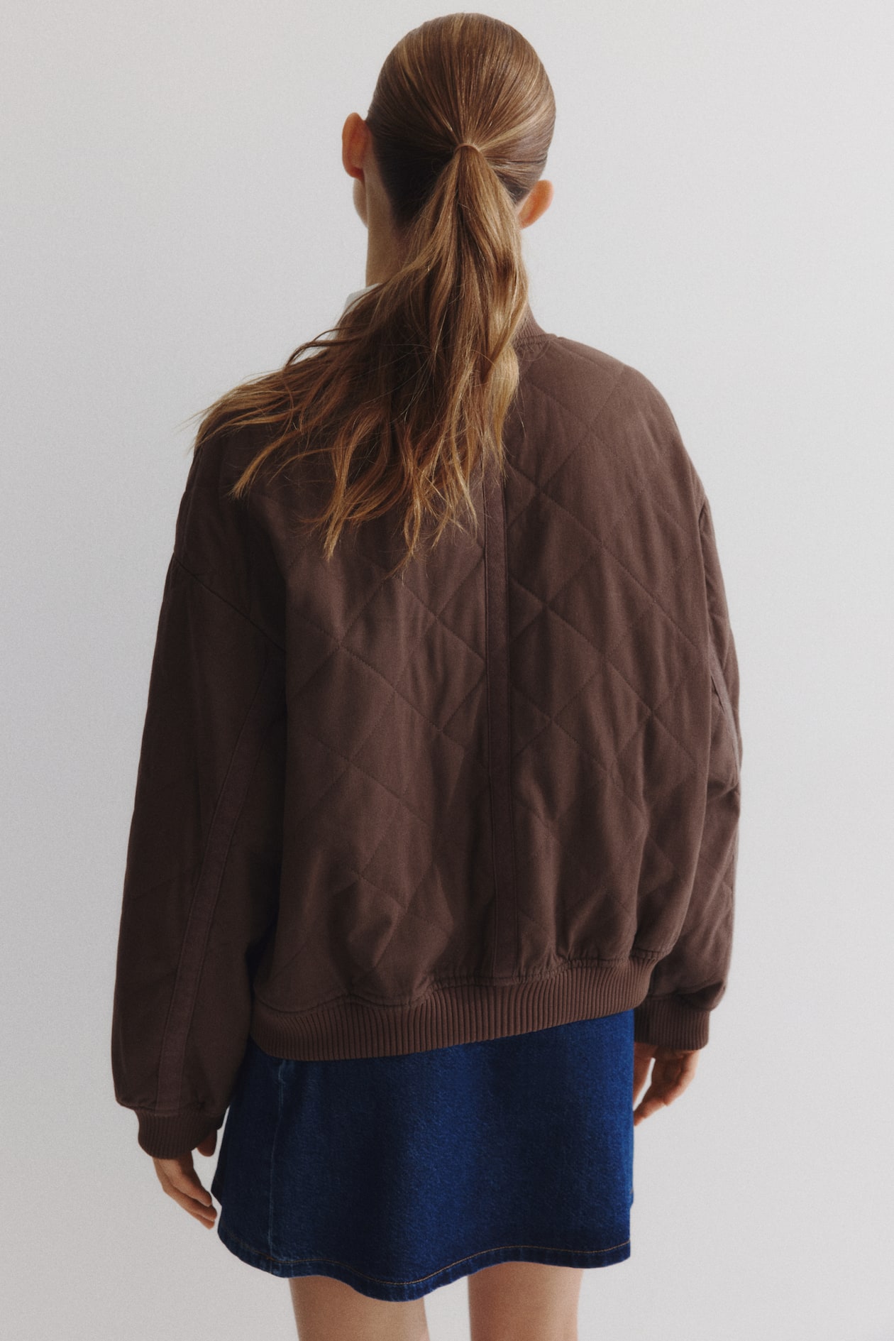 Quilted Bomber Jacket - image 2
