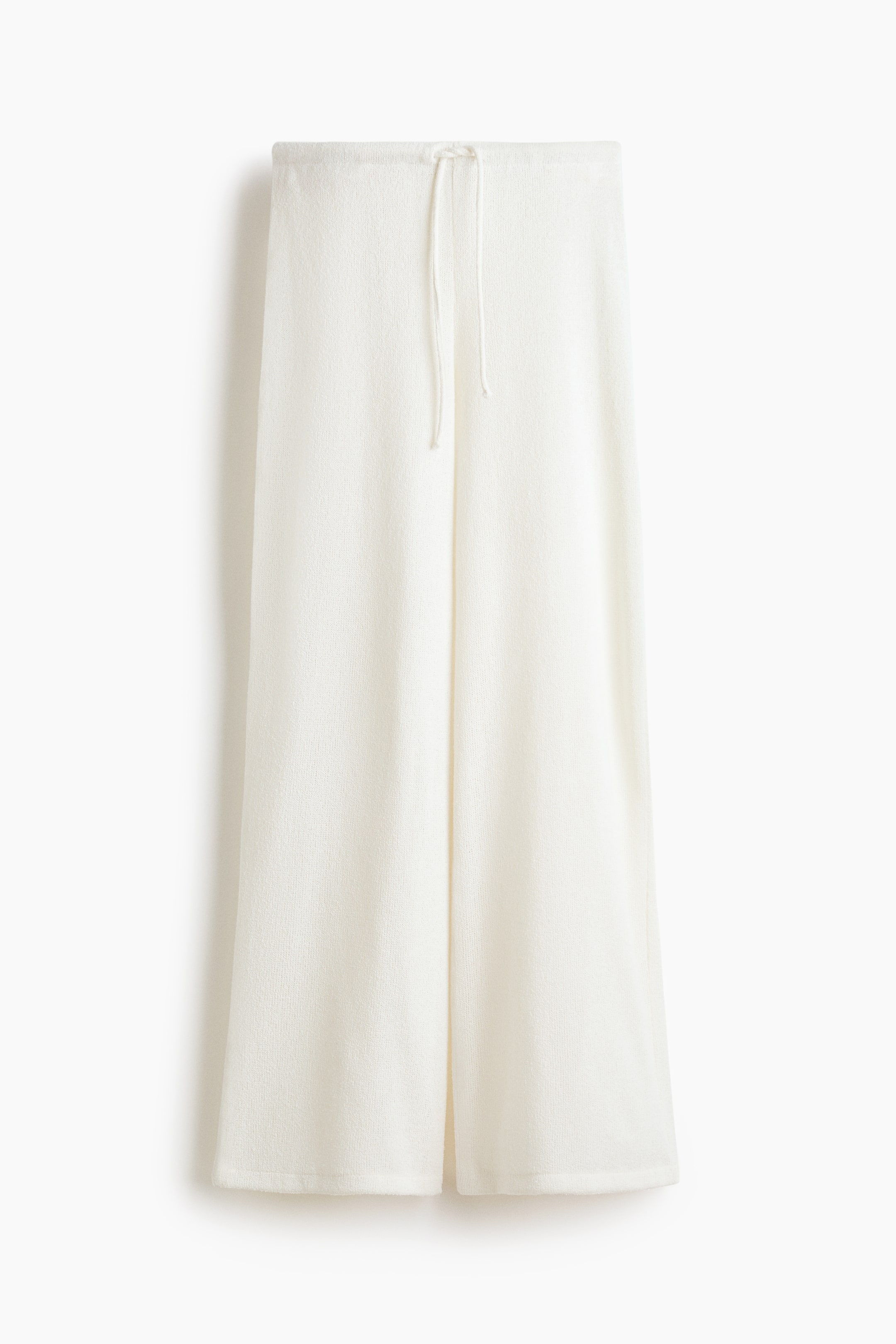 View larger image: Knitted drawstring trousers - Cream - Ladies | H&M IN 1