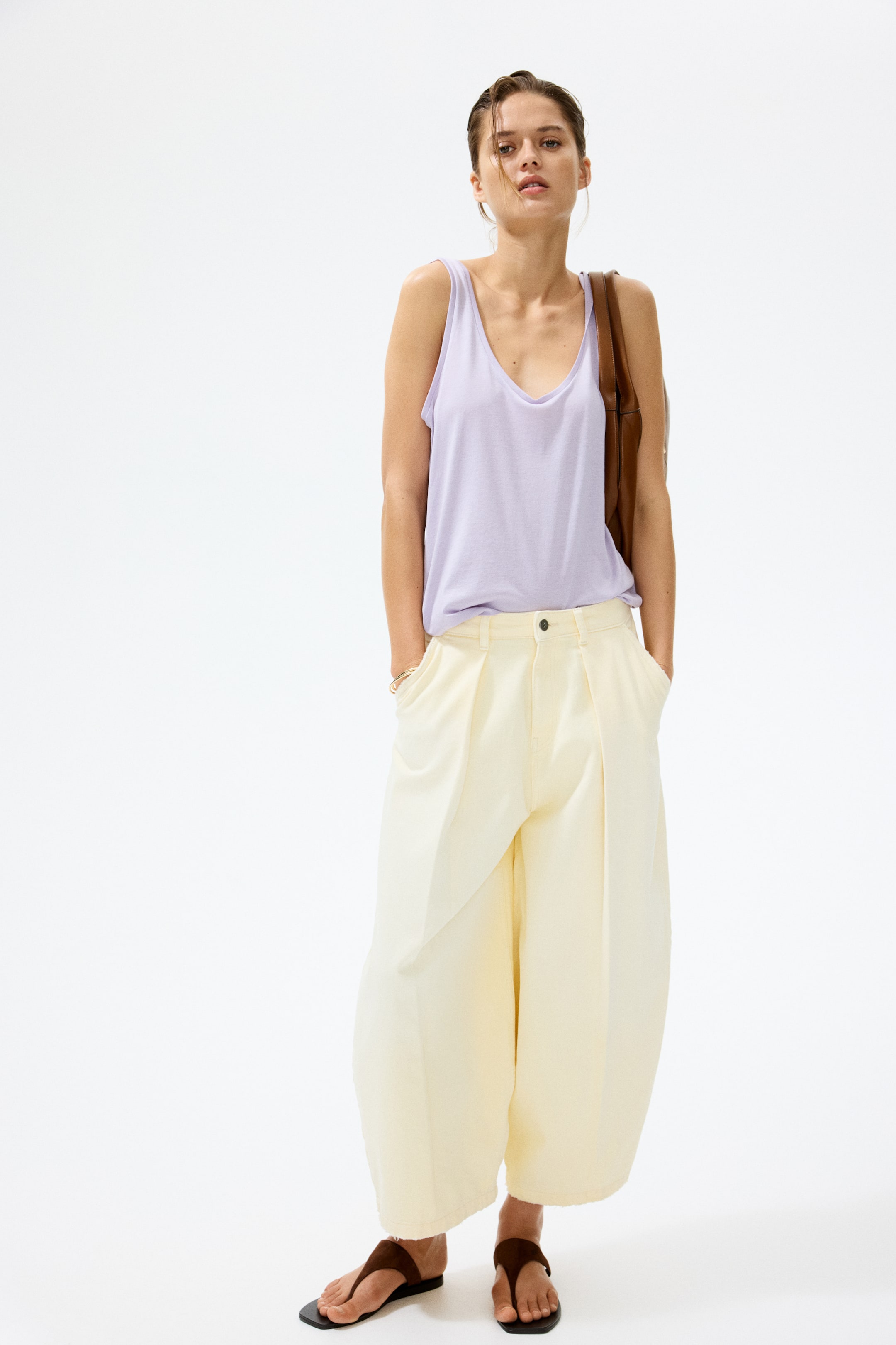 Camisole en soie mélangée