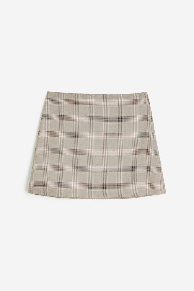 Mini skirt - Light beige/Checked/Black/Brown/Dogtooth-patterned/Grey/Snakeskin-patterned - 2