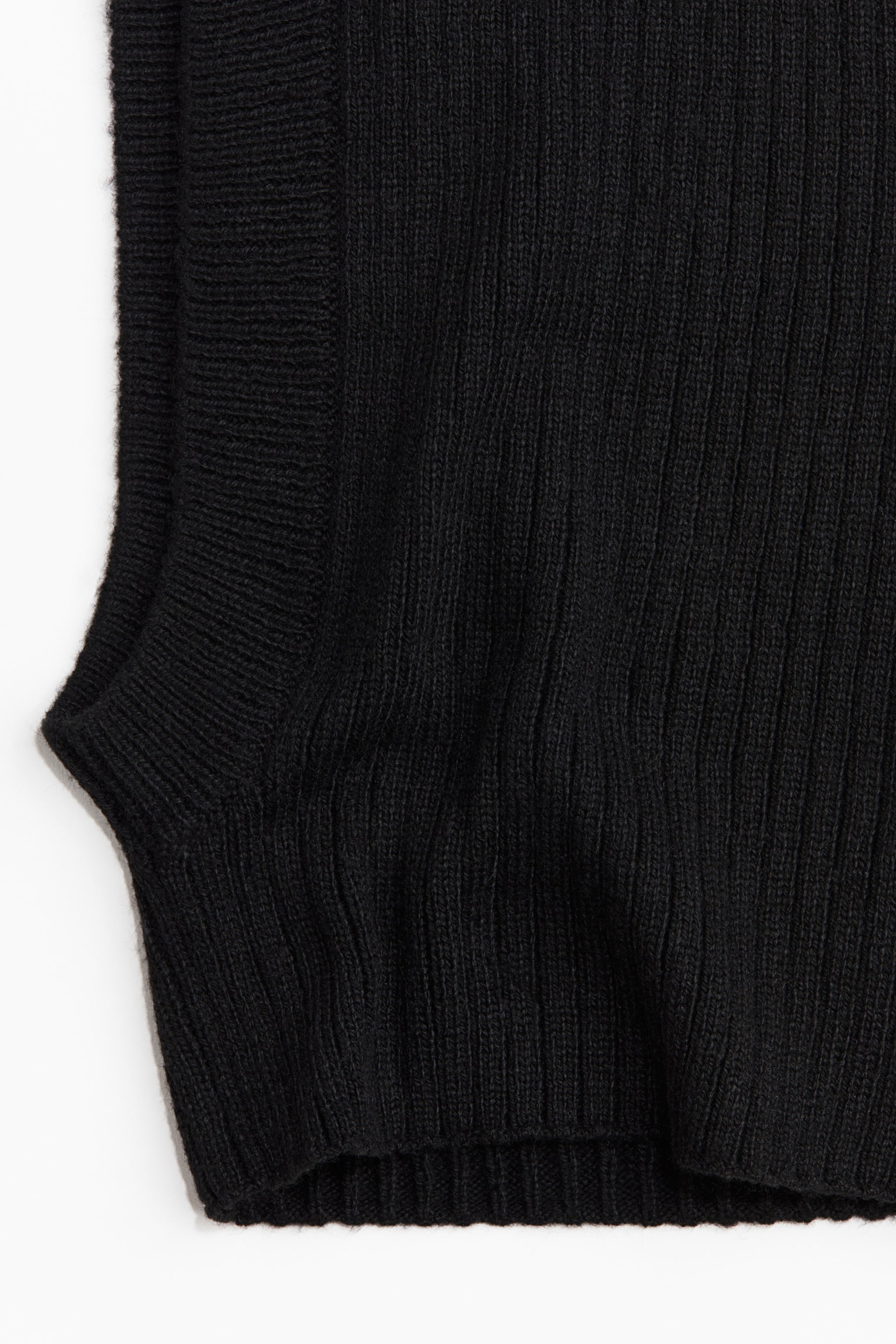 Agrandir l'image: Cagoule en maille côtelée - Noir - FEMME | H&M FR 2