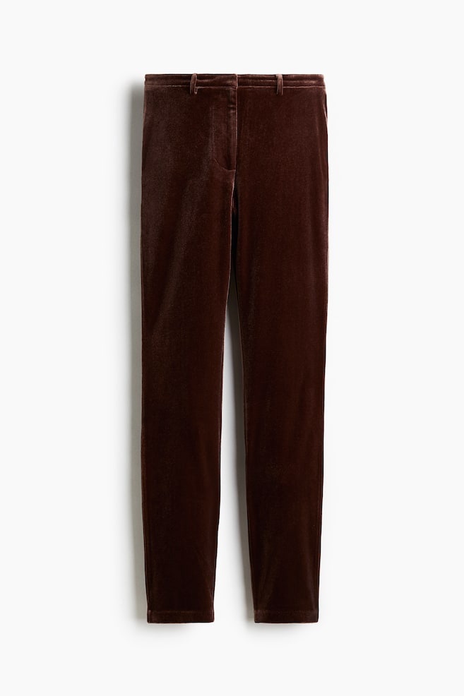 Pantalón de terciopelo - Marrón oscuro - 1